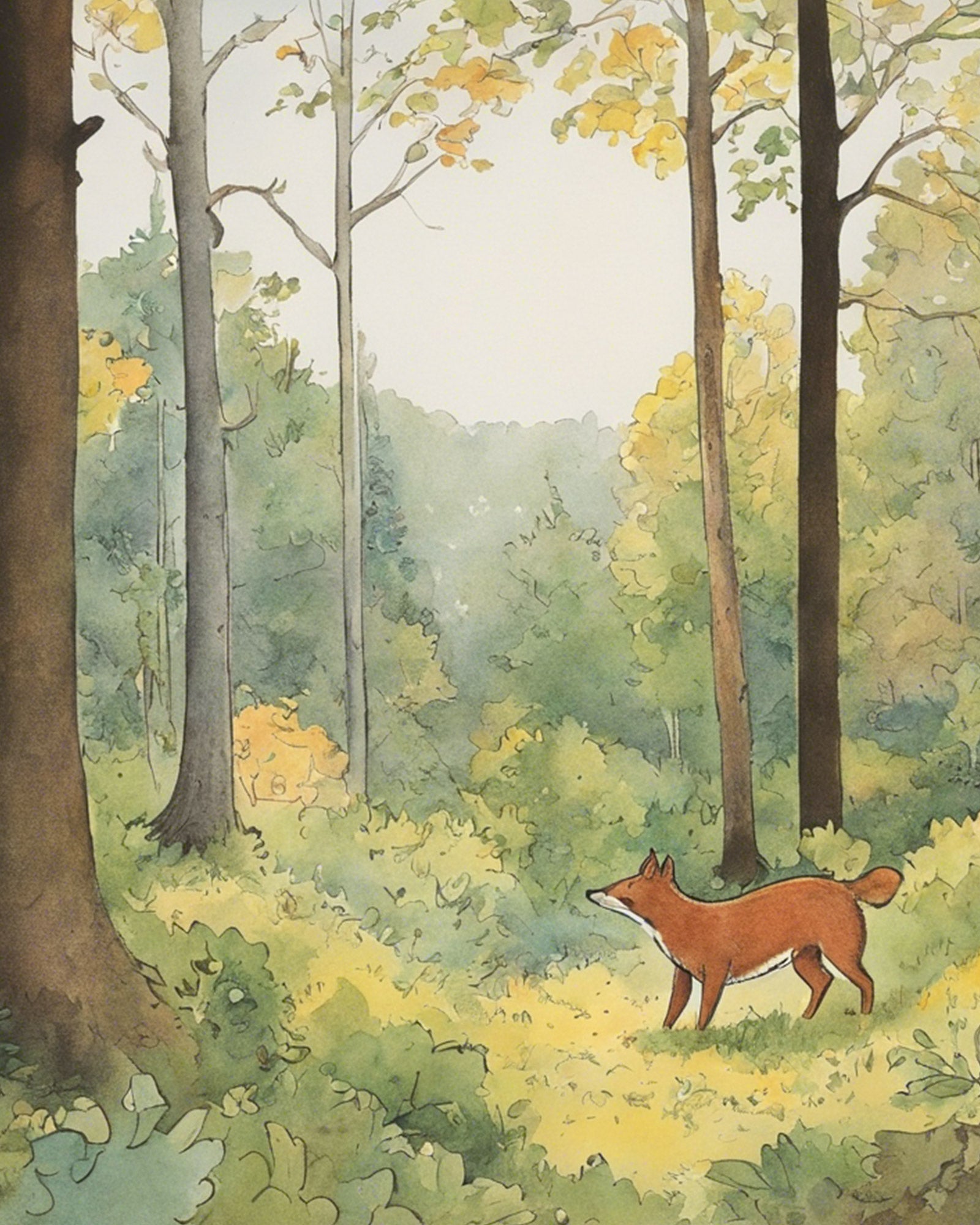 Poster art print child bedroom, nature