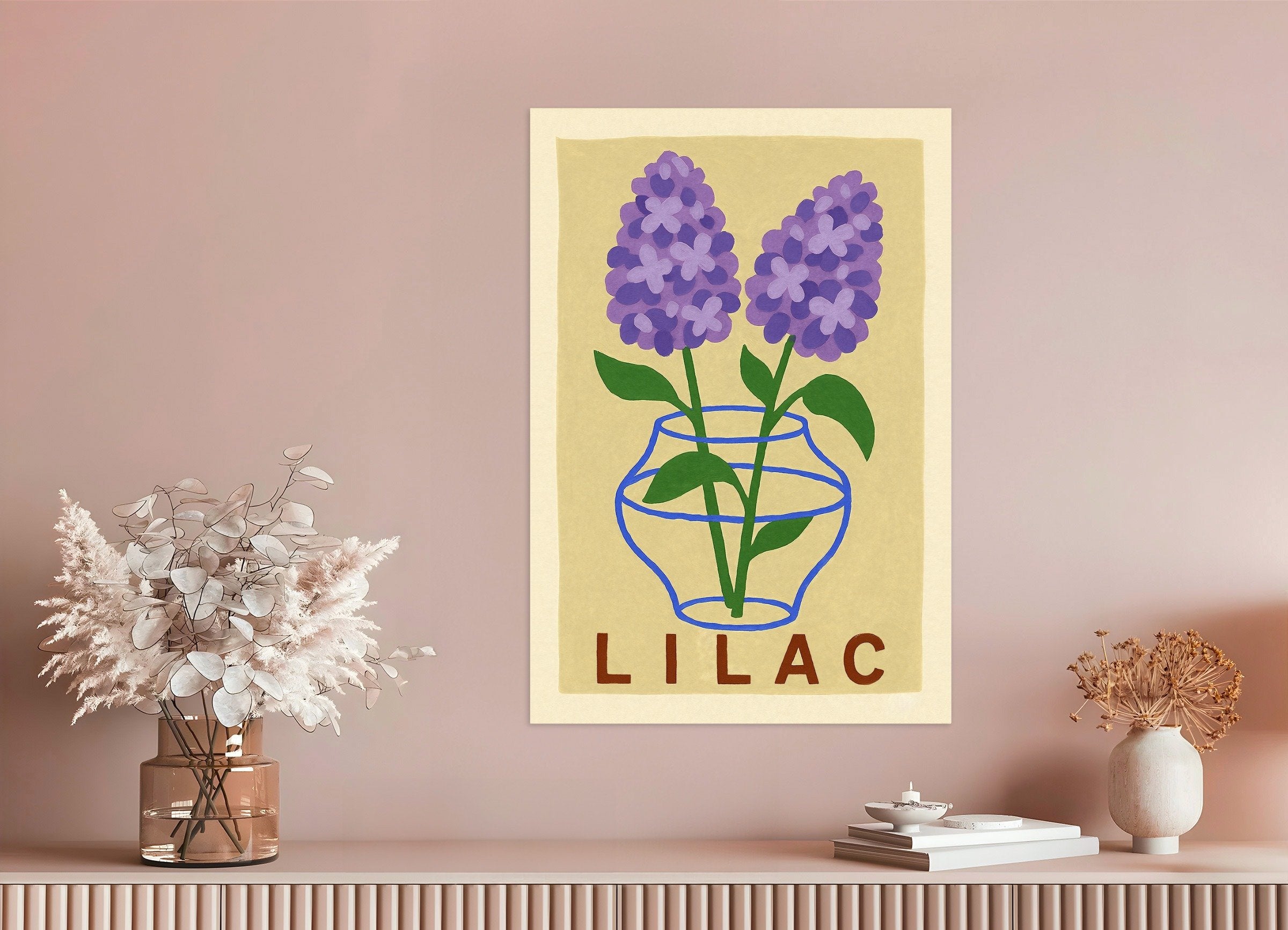 Lila Druck Poster