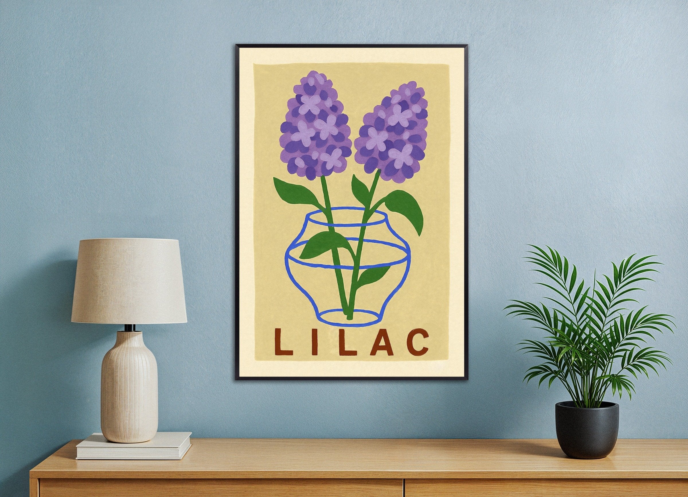 Lila Druck Poster