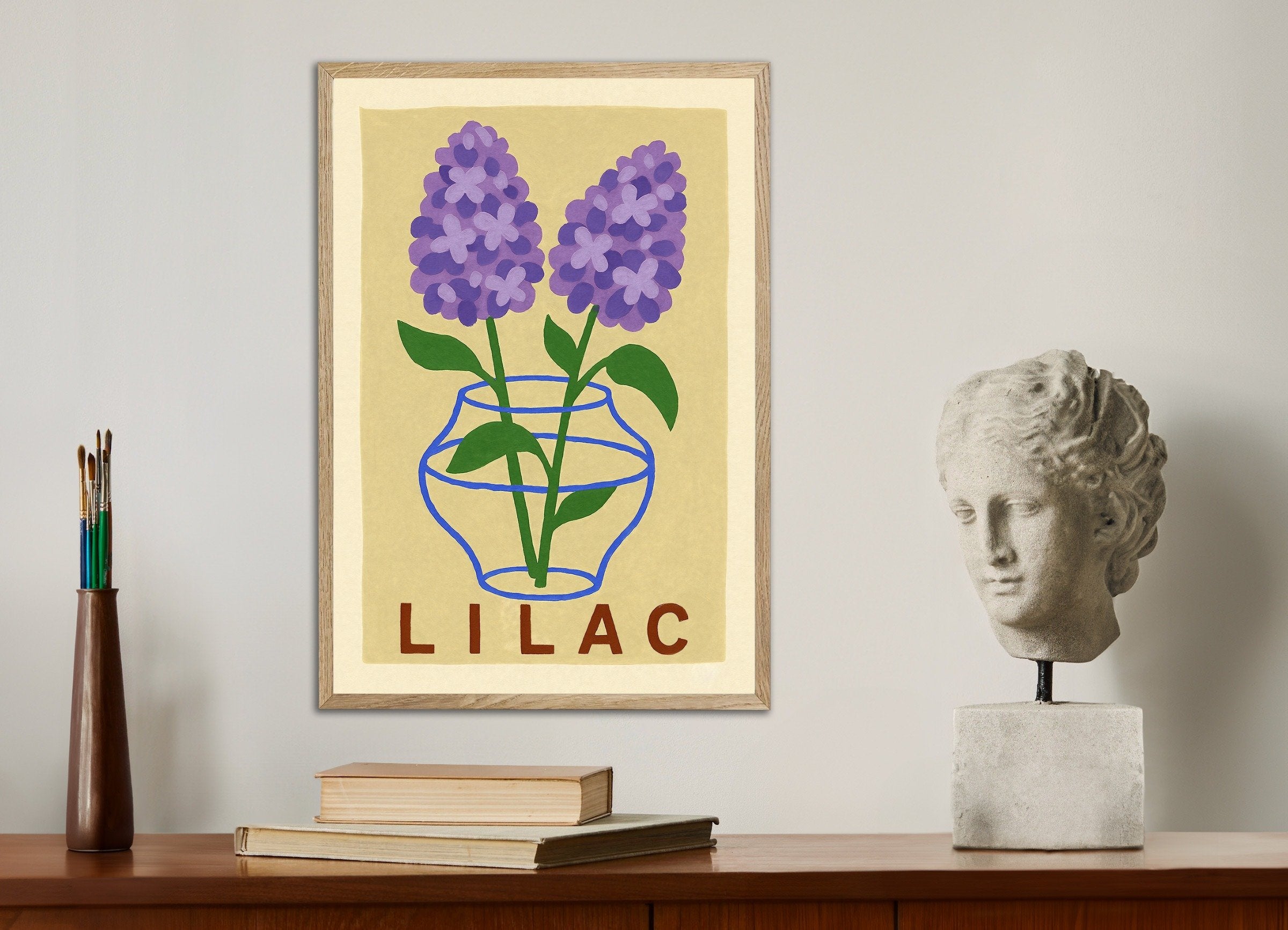 Lila Druck Poster