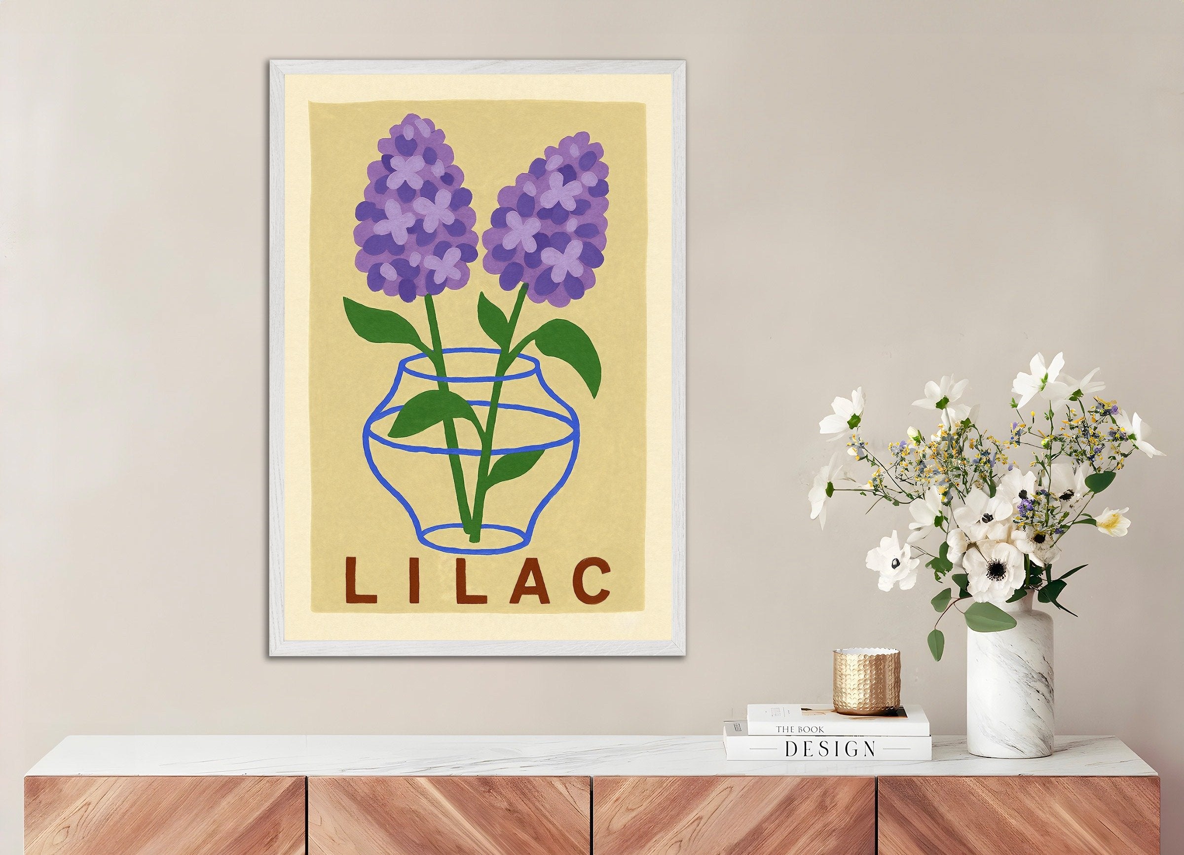 Lila Druck Poster