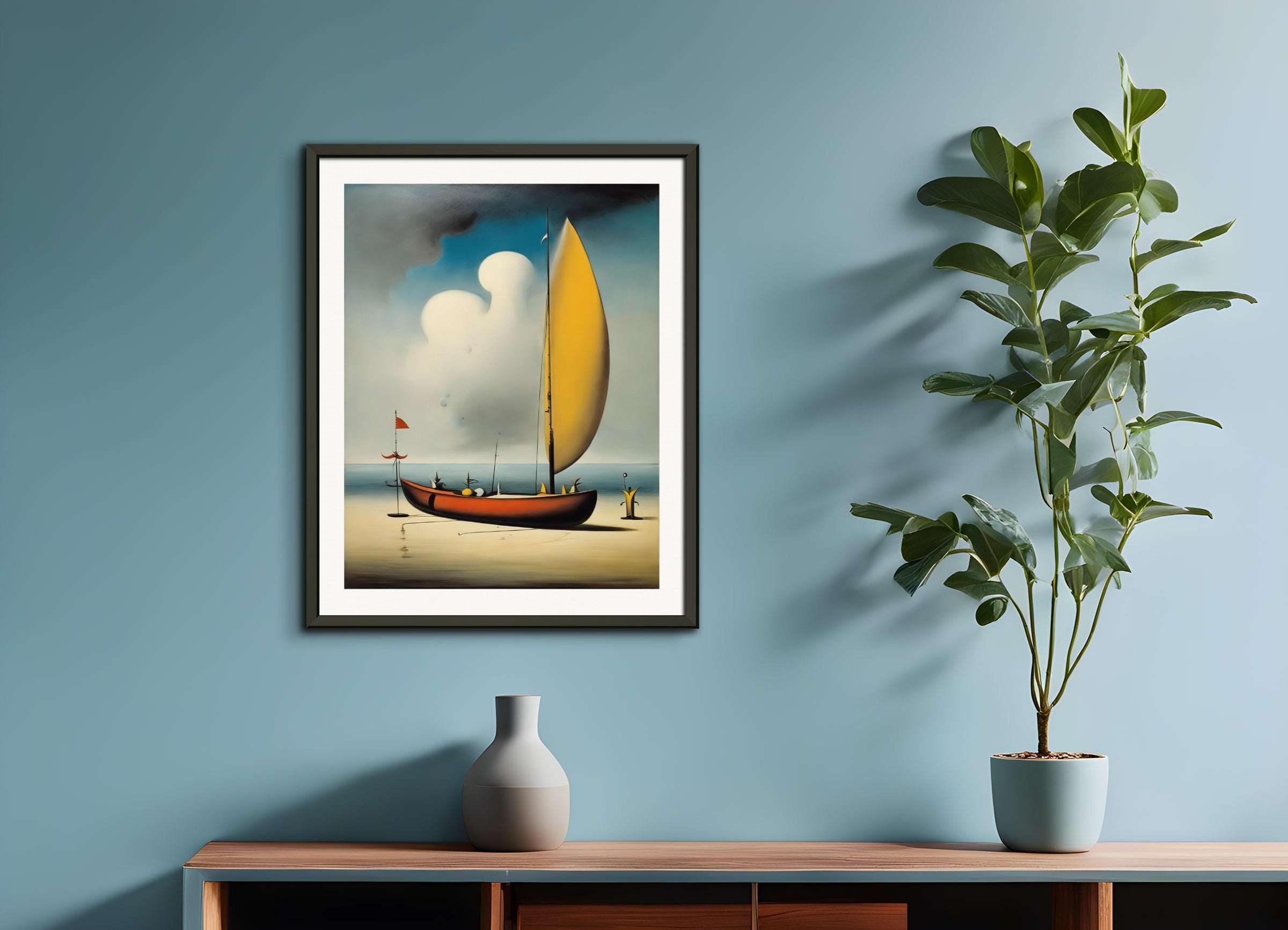 Poster with metal frame: Yves Tanguy,