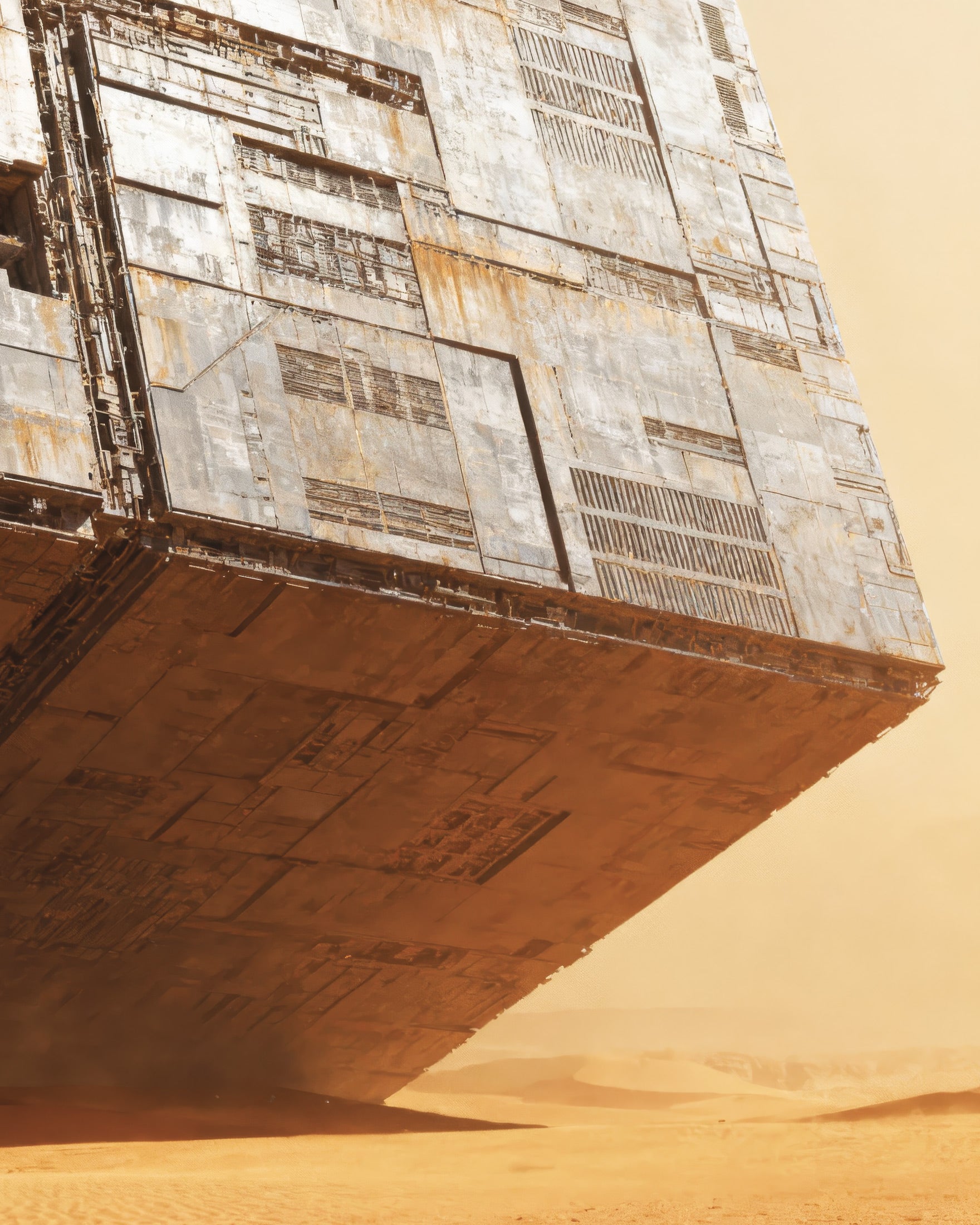 Massive Wüstenstruktur - Sci-Fi Poster