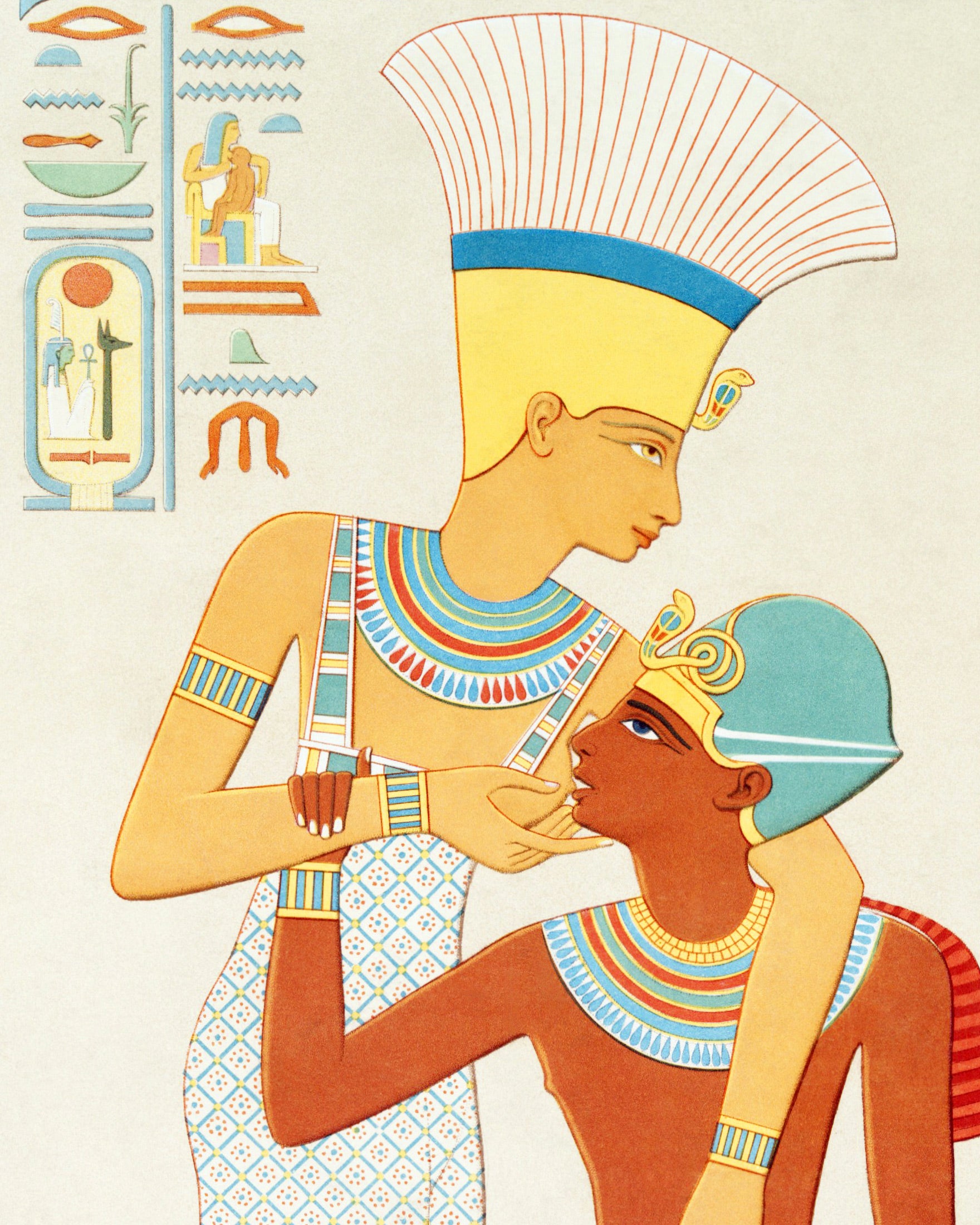 Göttin Anouke & Ramses II – Ägyptisches Plakat