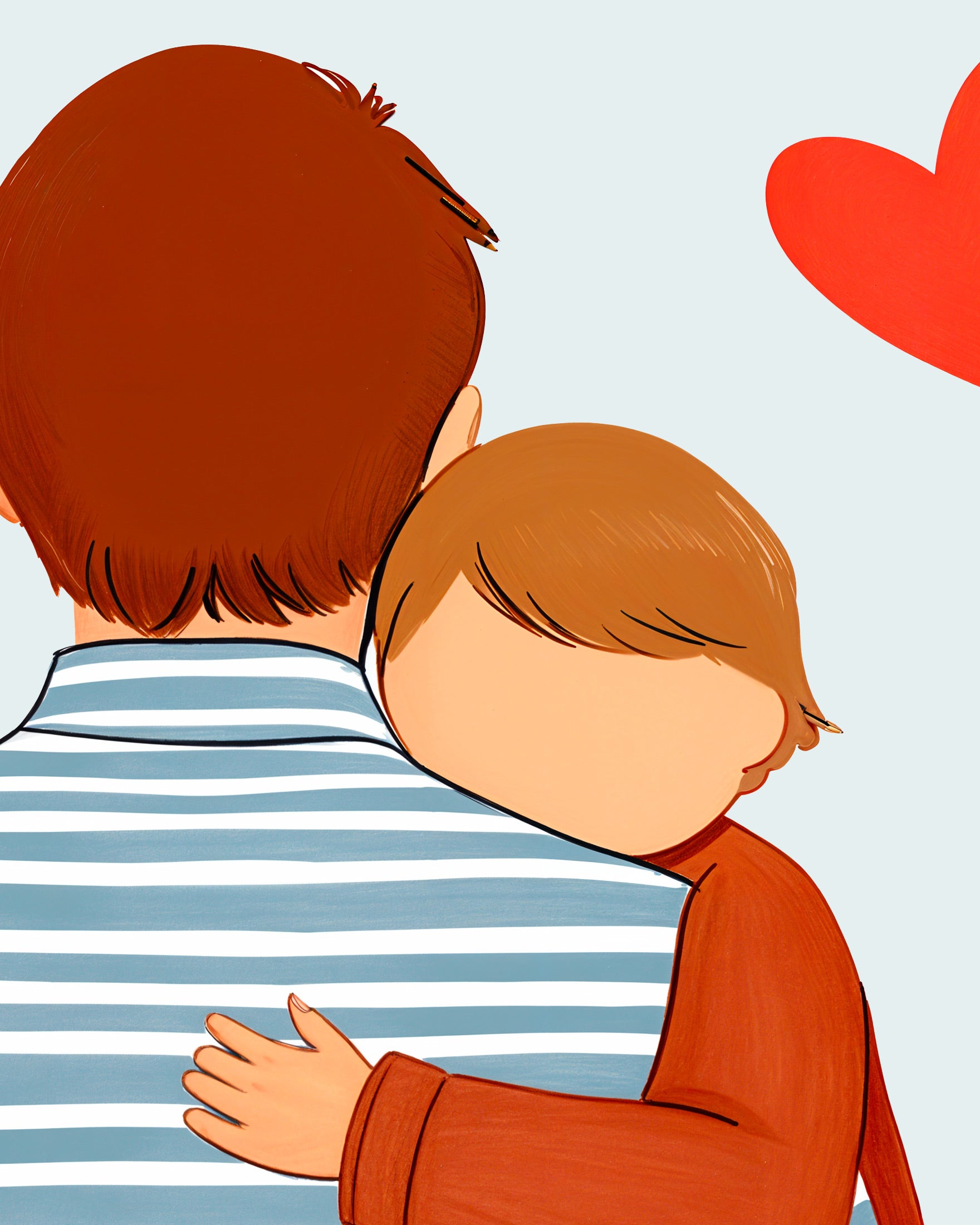 Ich liebe dich Papa, personalisiertes Poster