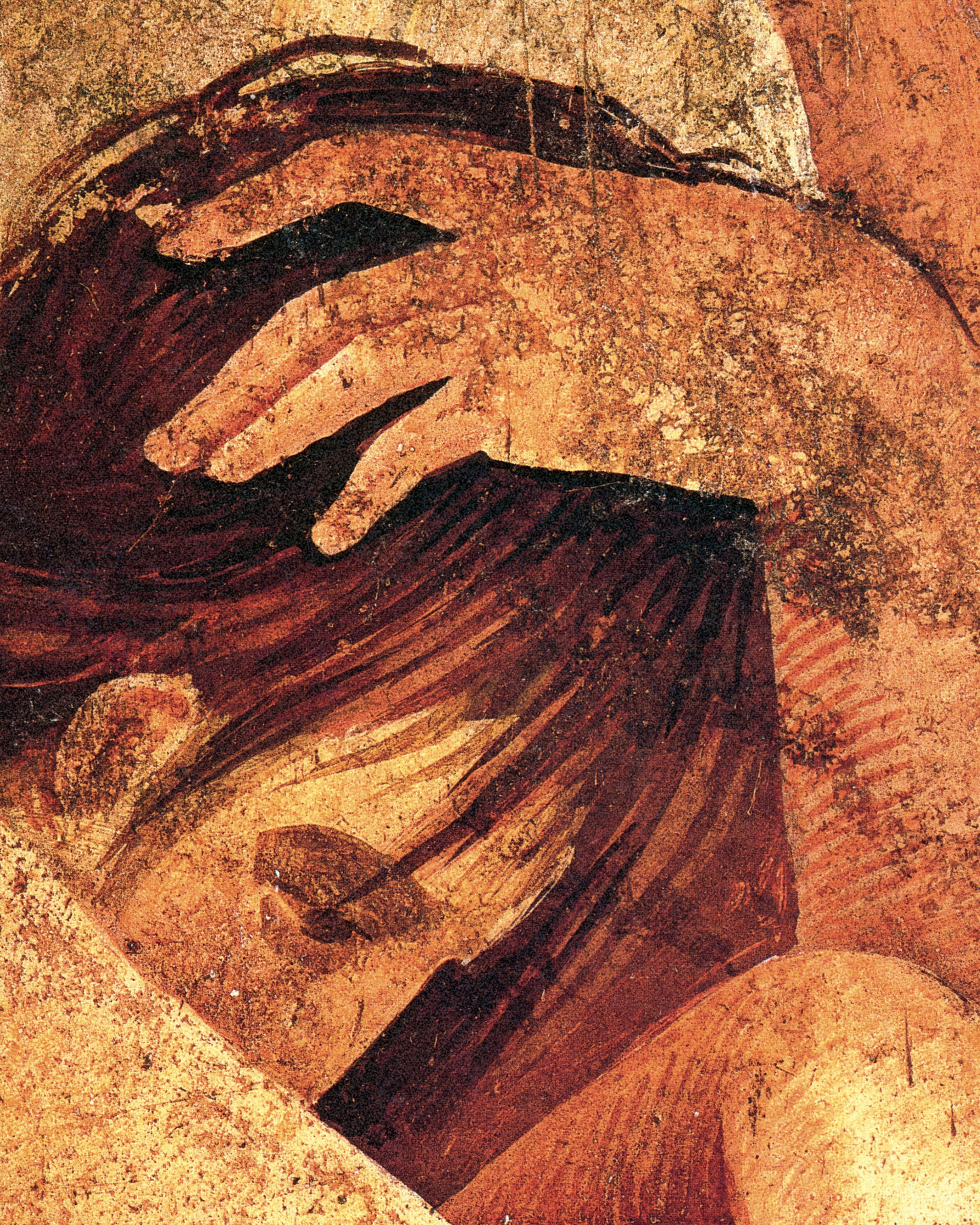 Frau tröstet Eingeweihten aus der Villa der Geheimnisse Poster