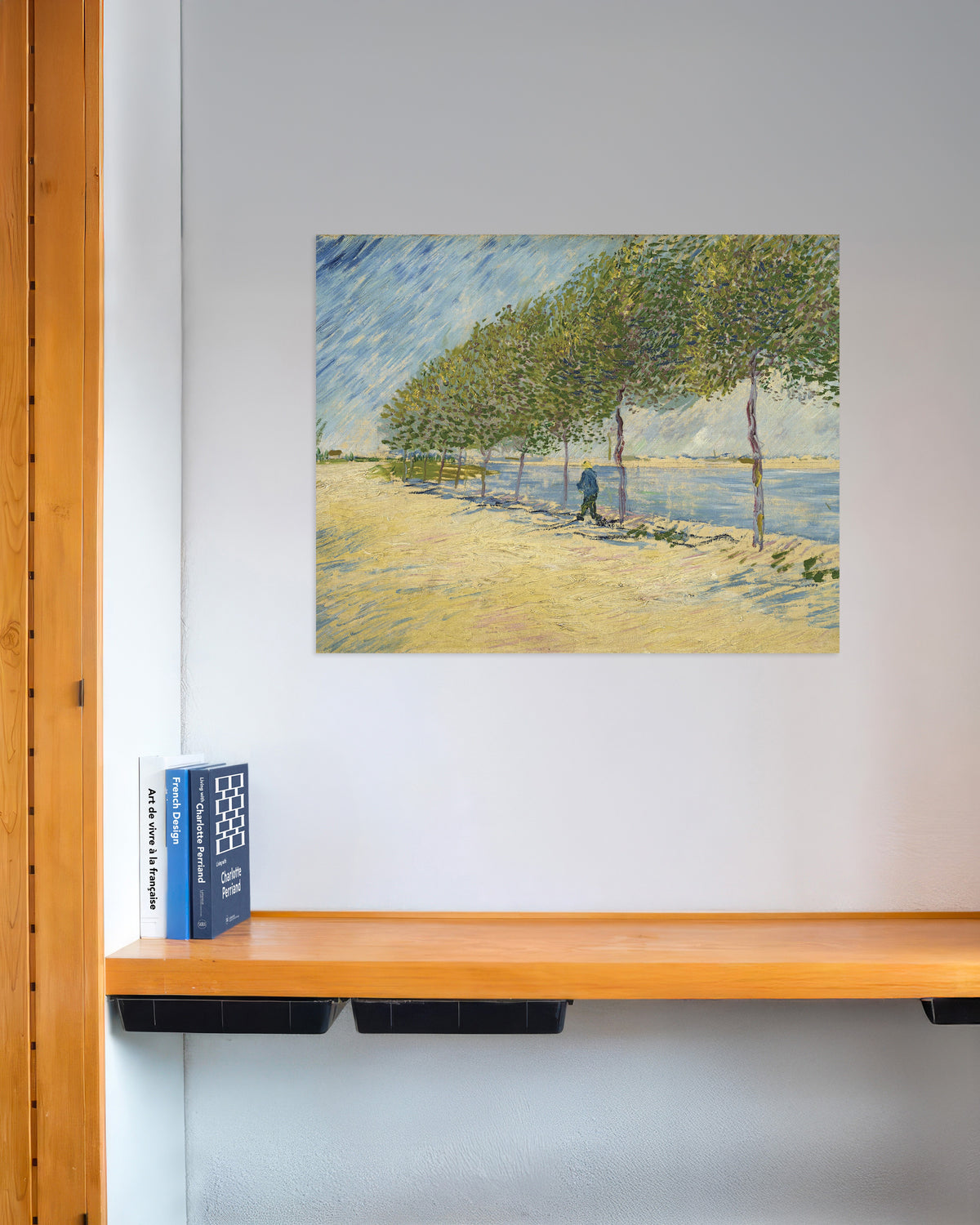 Poster „Entlang der Seine (1887) von Vincent van Gogh“