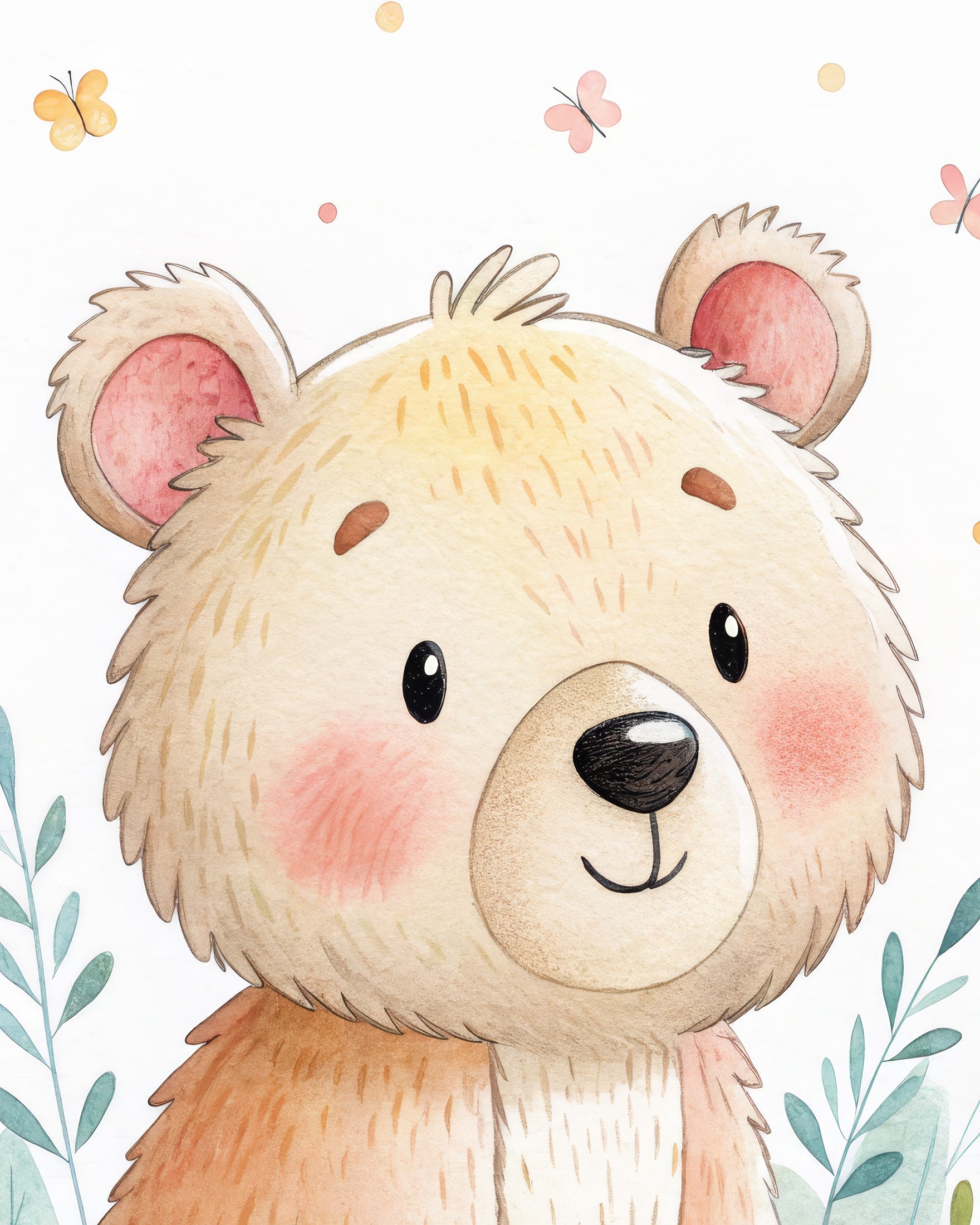 Bären Poster – Kinderzimmer Wandkunst