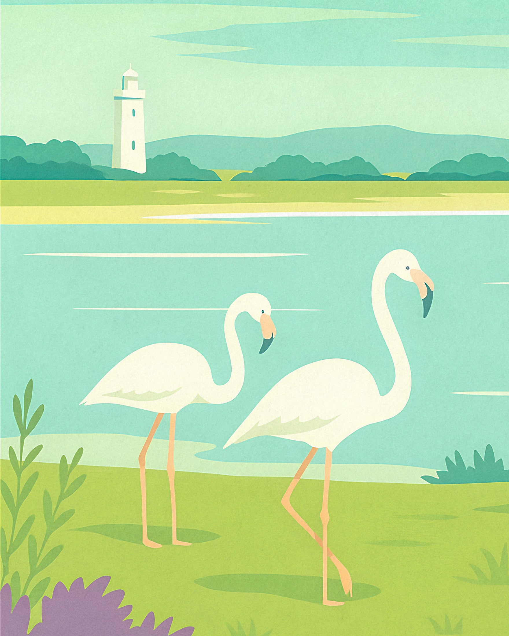Camargue Reise Poster - Französische Region
