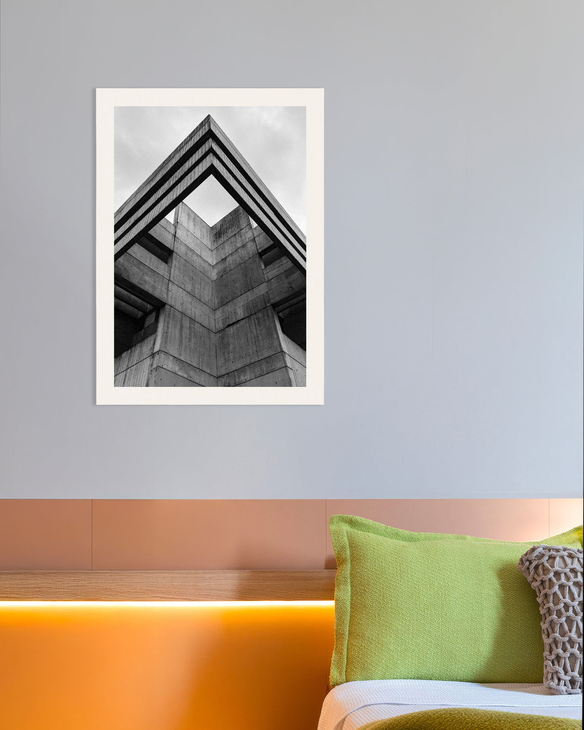 Poster „Betondachkante von unten“