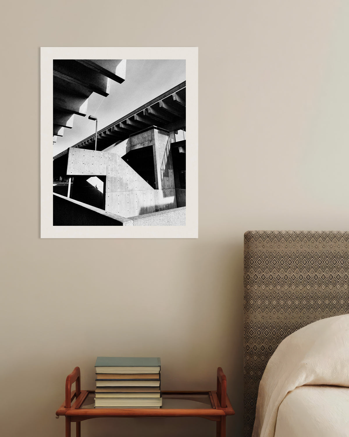 Poster „Betontreppe im Sonnenlicht“