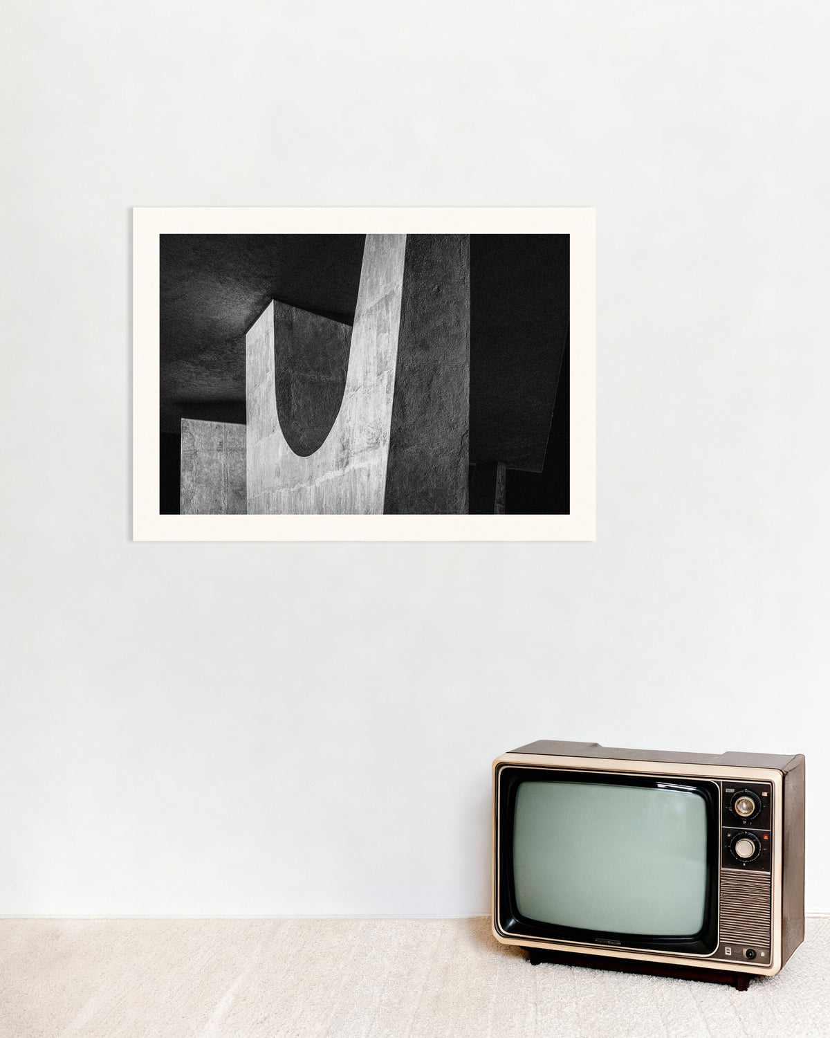 Poster „Beton-U im Schatten“