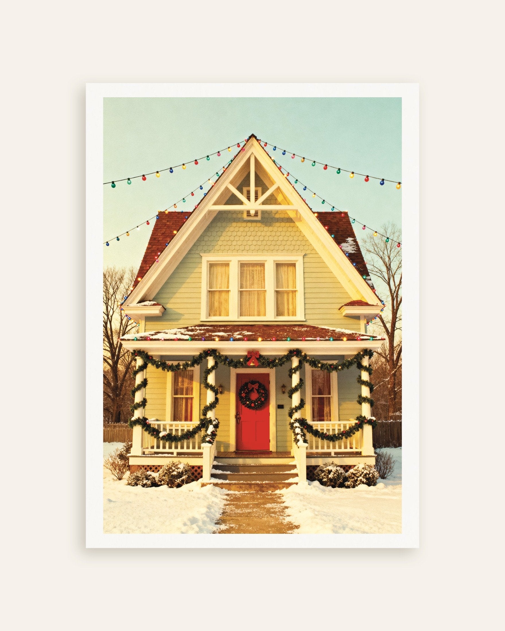 Poster of Cozy Christmas house poster, thumbnail