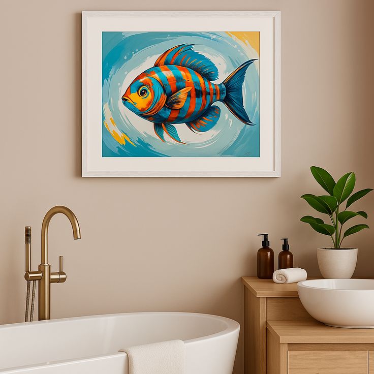 Fisch Poster, Gemälde