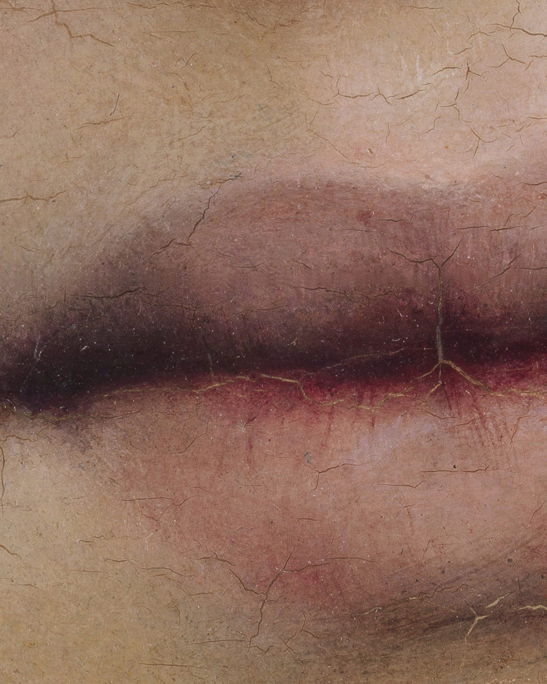 Louis Janmot "Fleur des Champs" Lippen Detail - Plakat Poster