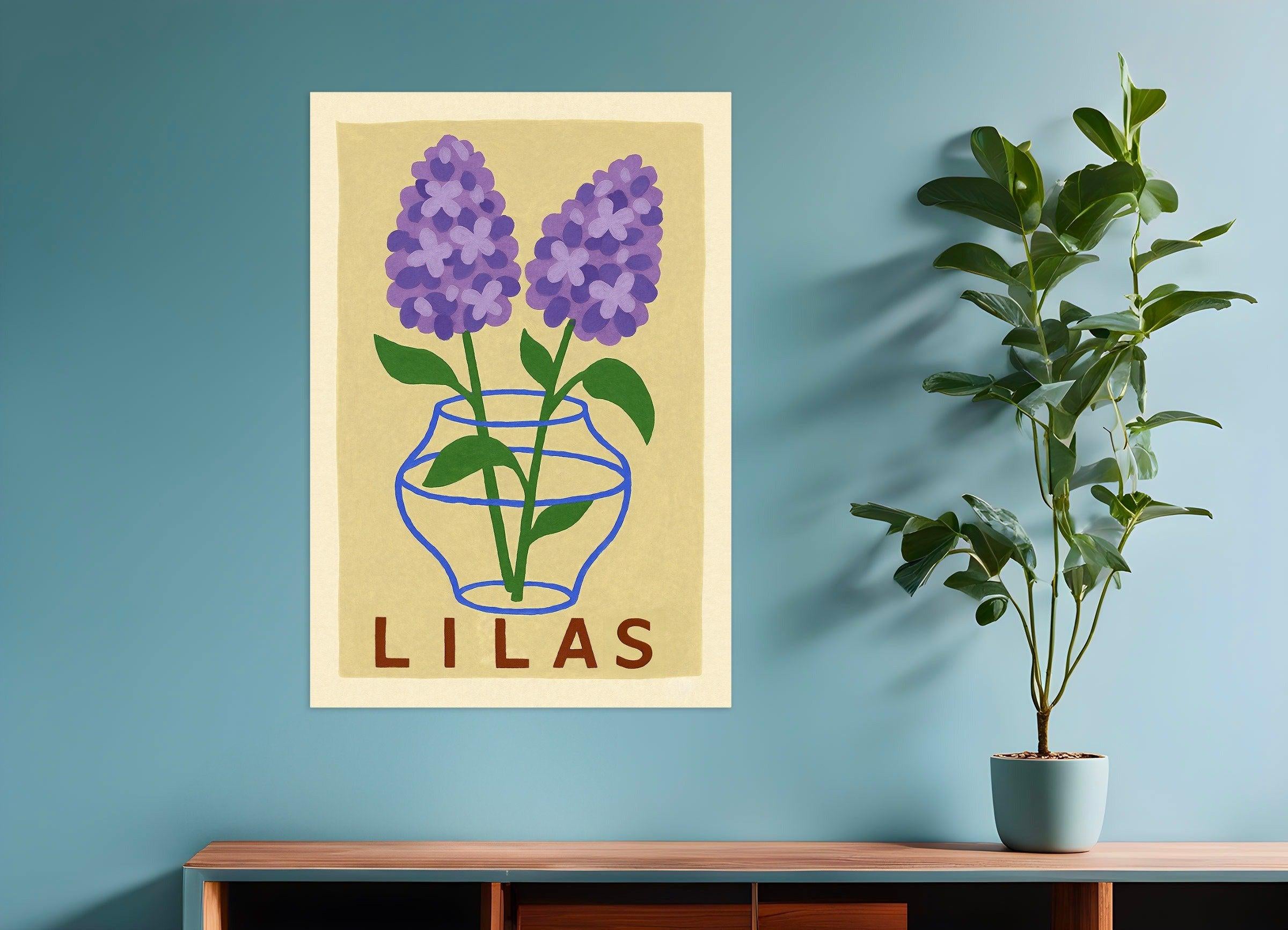 Lila Druck Poster