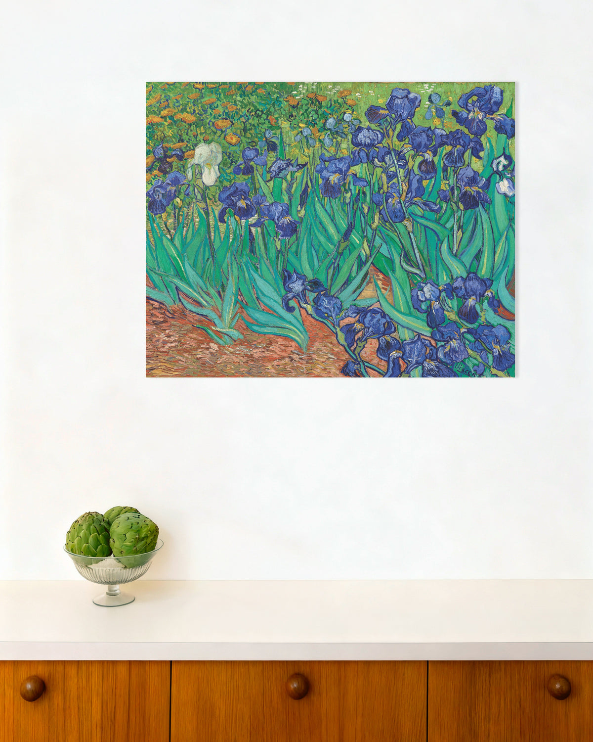 Poster „Schwertlilien (1889) von Vincent van Gogh“