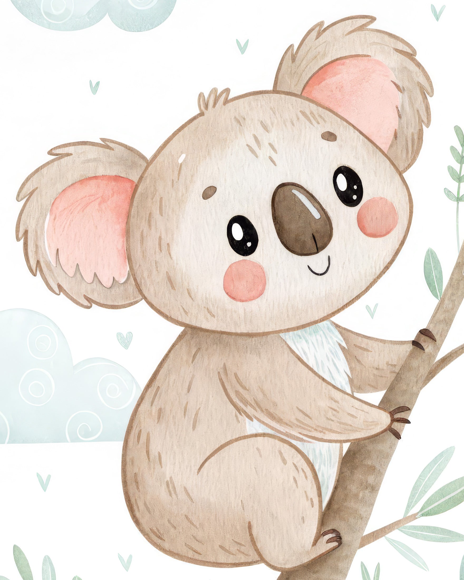 Koala Poster – Kinderzimmer Wanddekoration