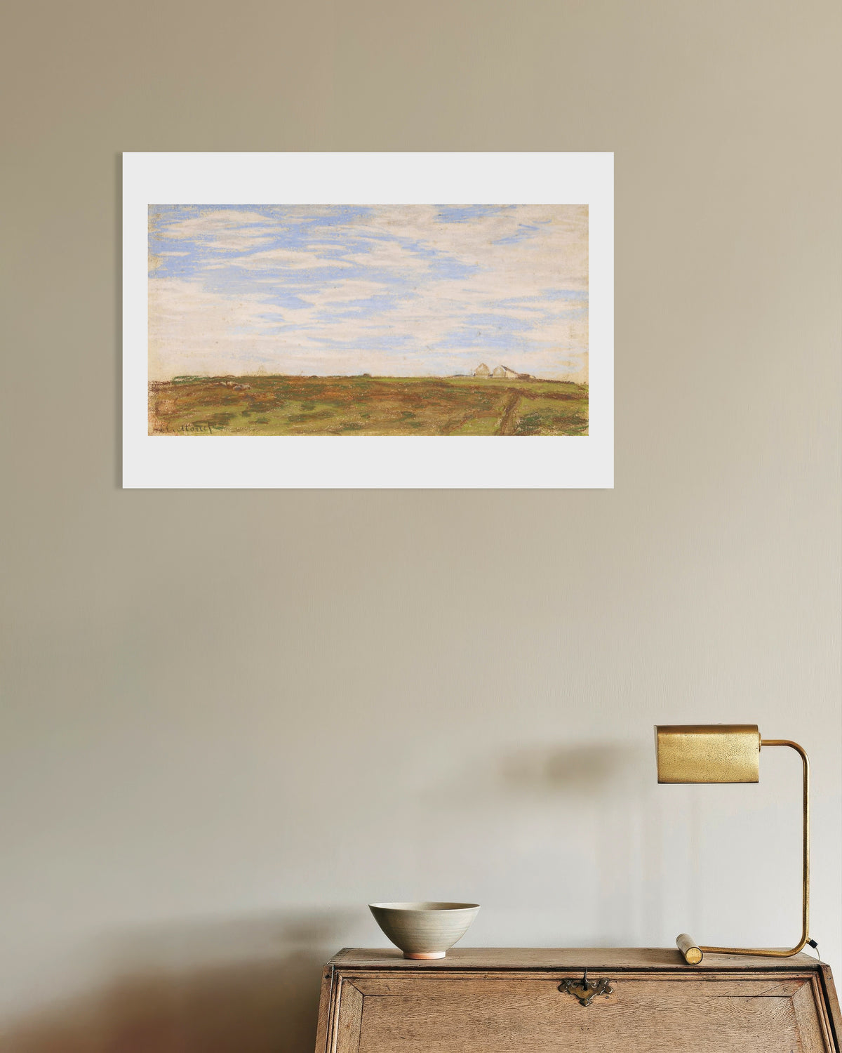 Poster Landschaft (1864–1866) von Claude Monet