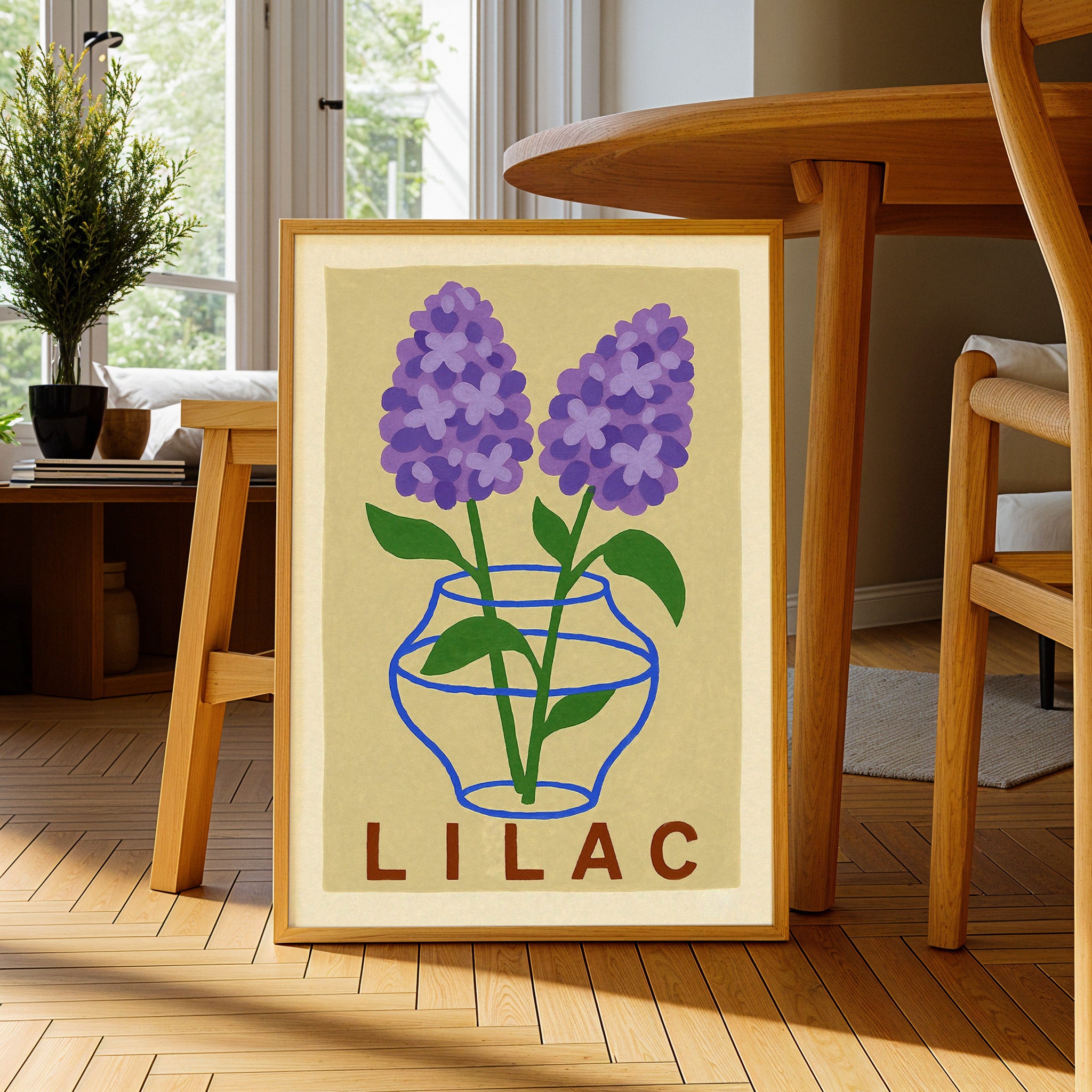 Lila Druck Poster