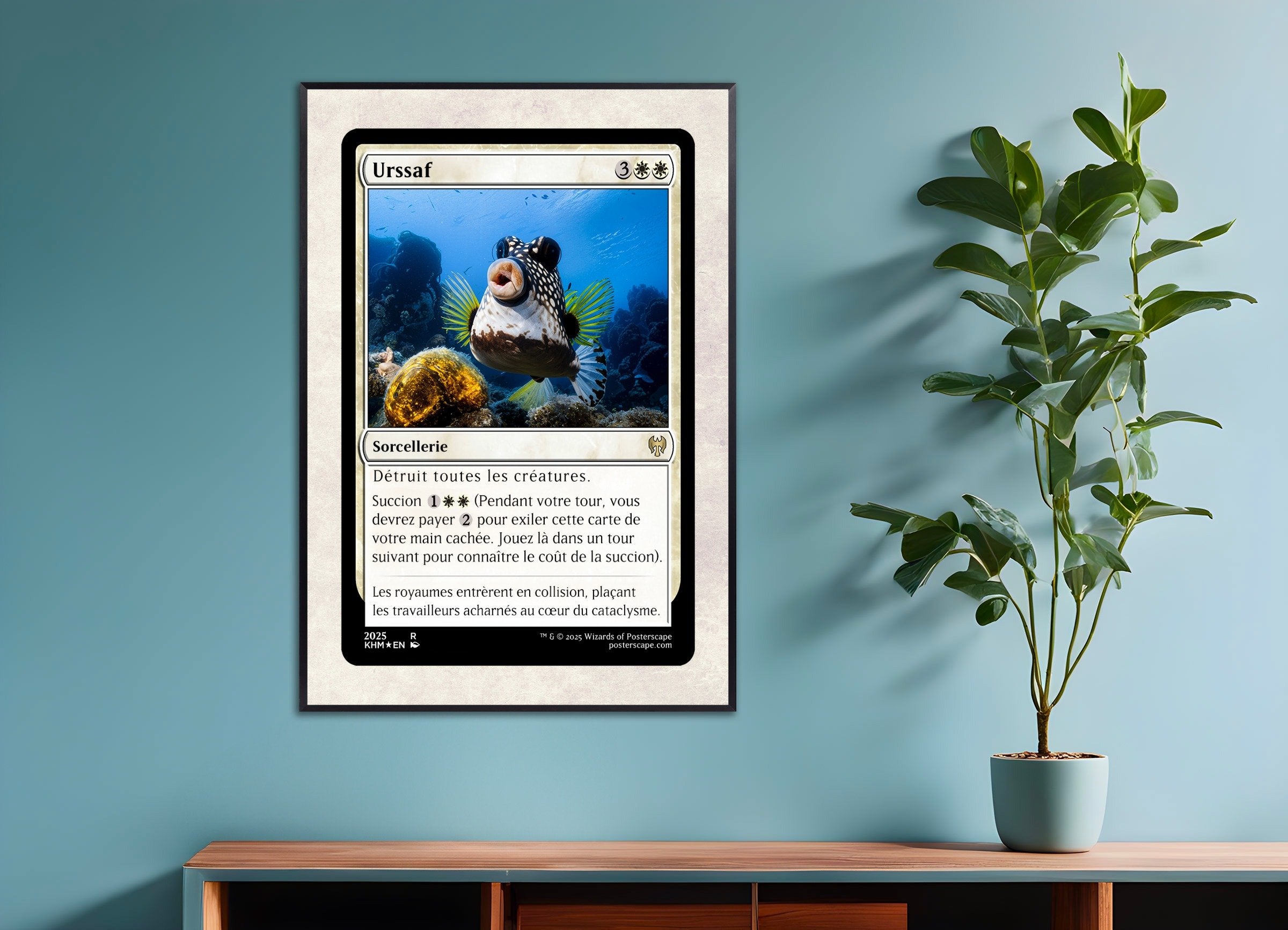 Poster of Magic Card Poster - IRS, with metal frame