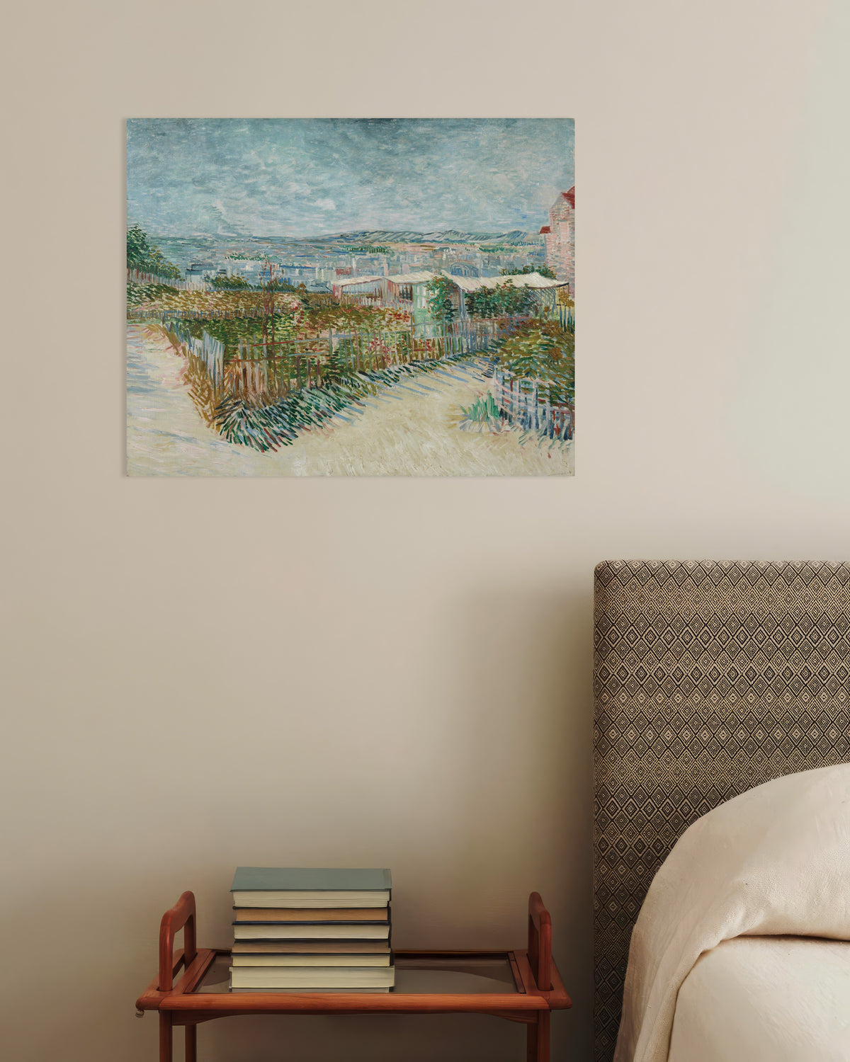 Poster von Montmartre, hinter dem Moulin de la Galette (1887) von Vincent van Gogh