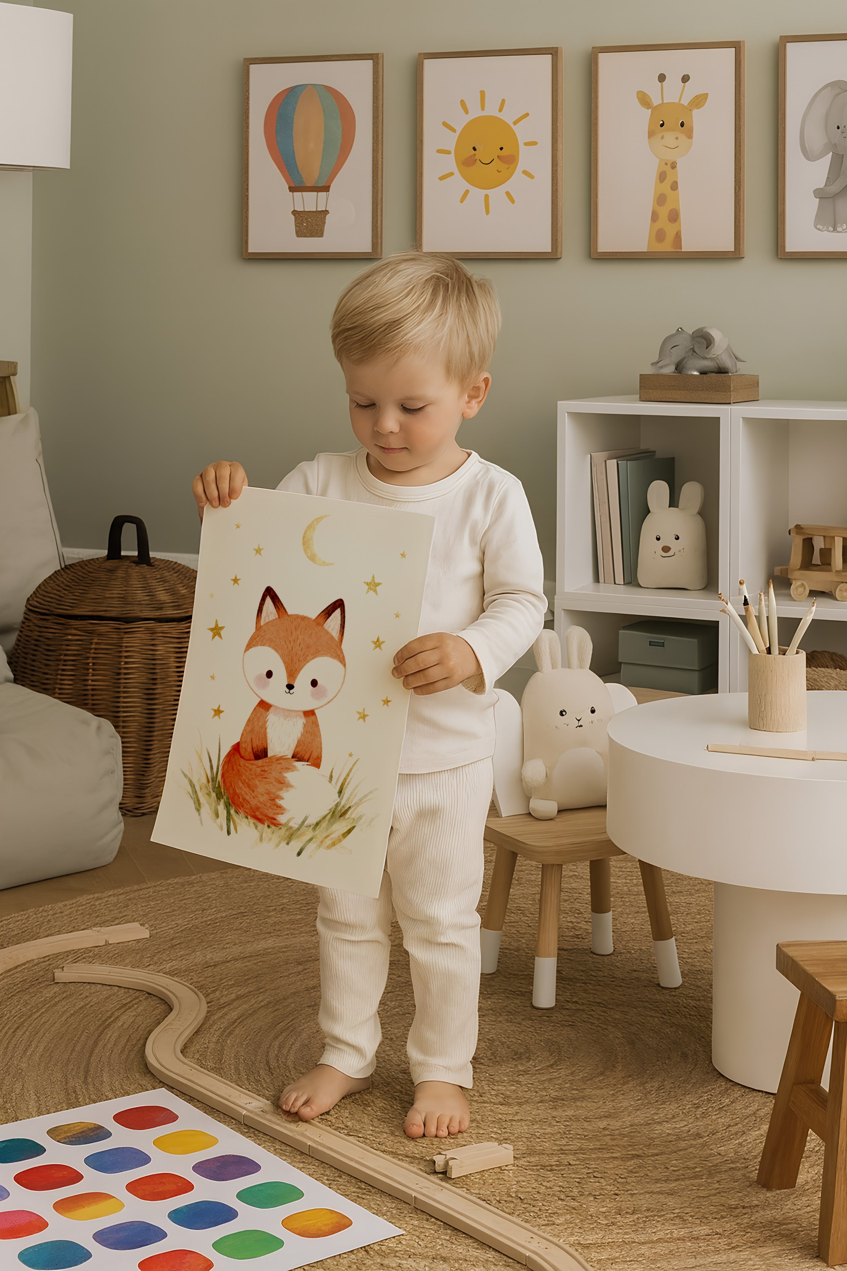 Fuchs Poster – Kinderzimmer Wandkunst