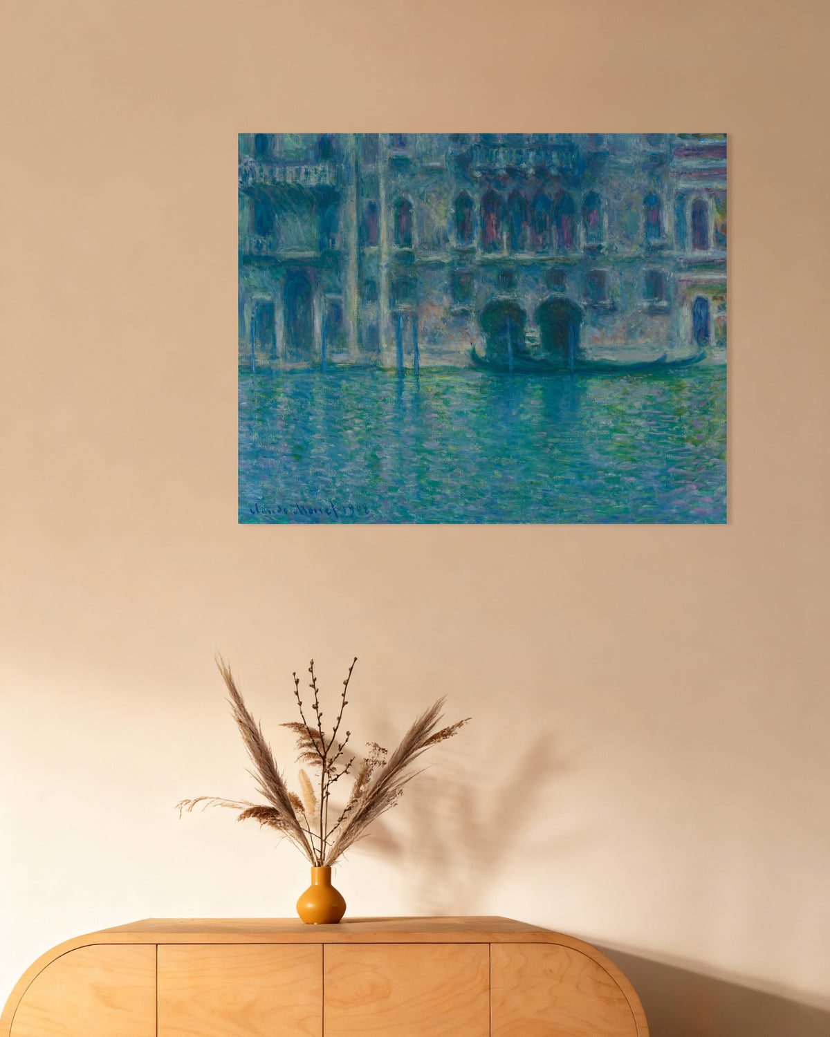 Poster Palazzo da Mula, Venedig (1908) von Claude Monet