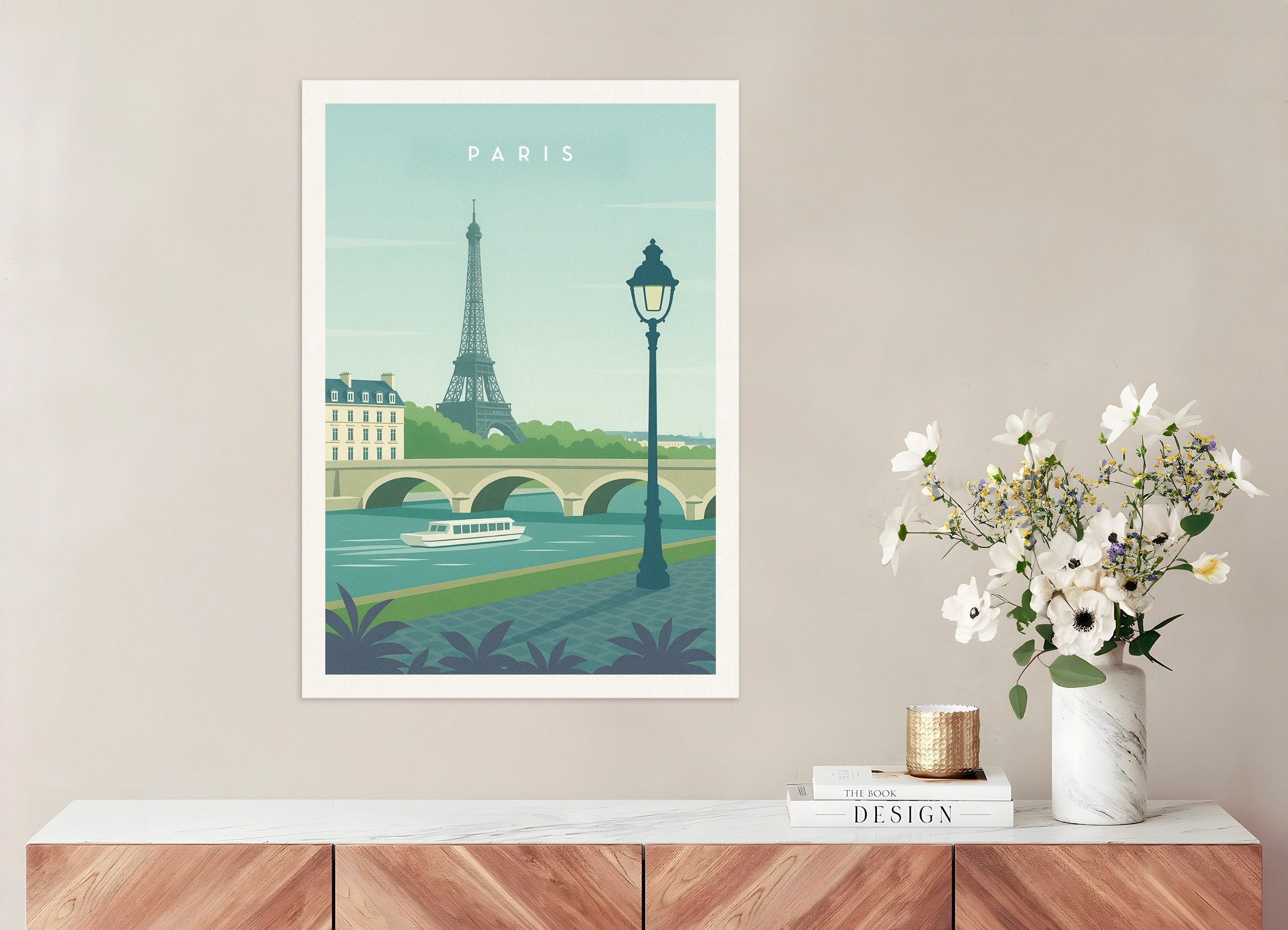 Poster of Paris Eiffel Tower Wall Art Print