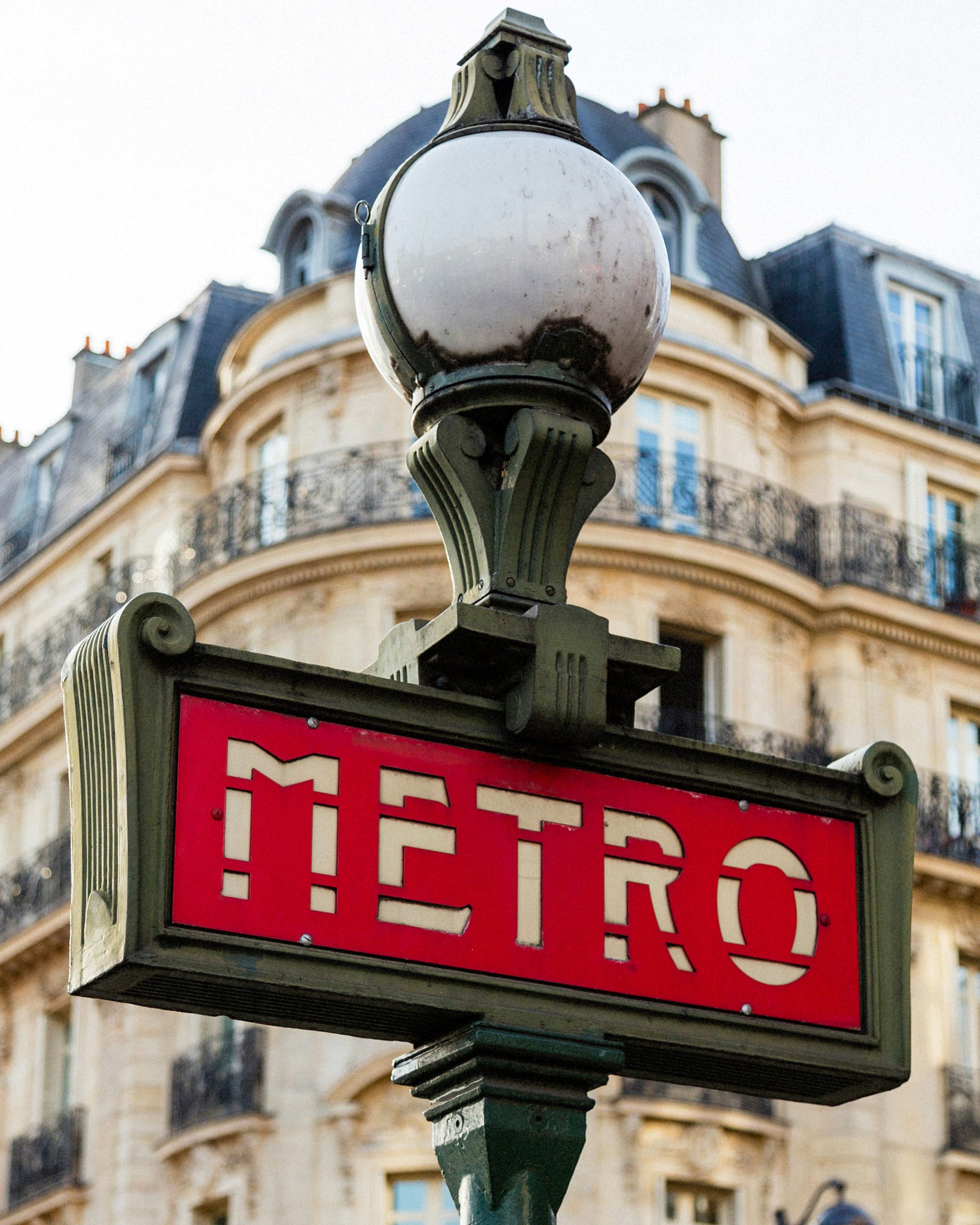 Paris Poster, Metro-Schild von Hector Guimard