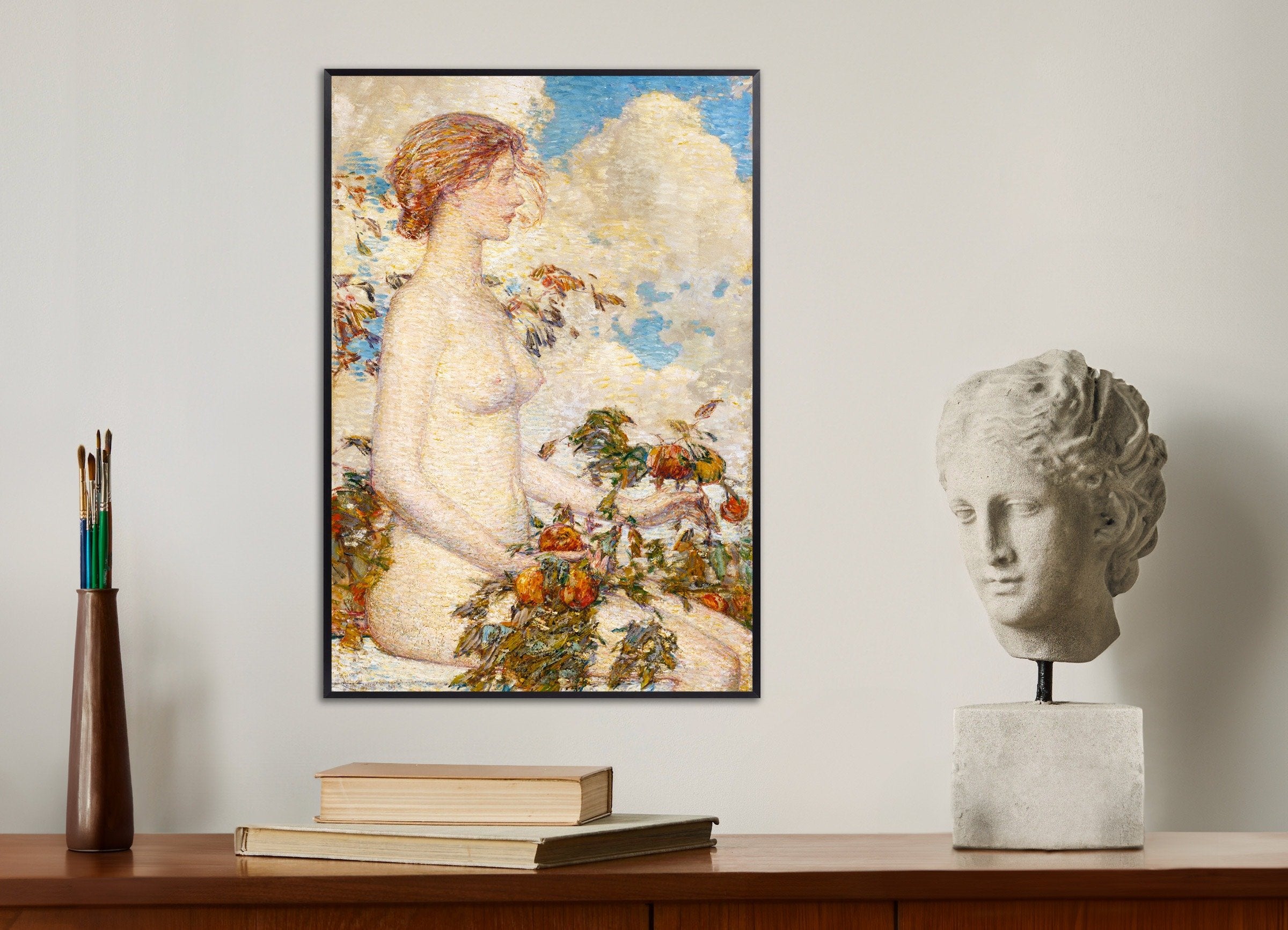 Poster of Pomona by Childe Hassam (1929) - Fine Art Print, with metal frame