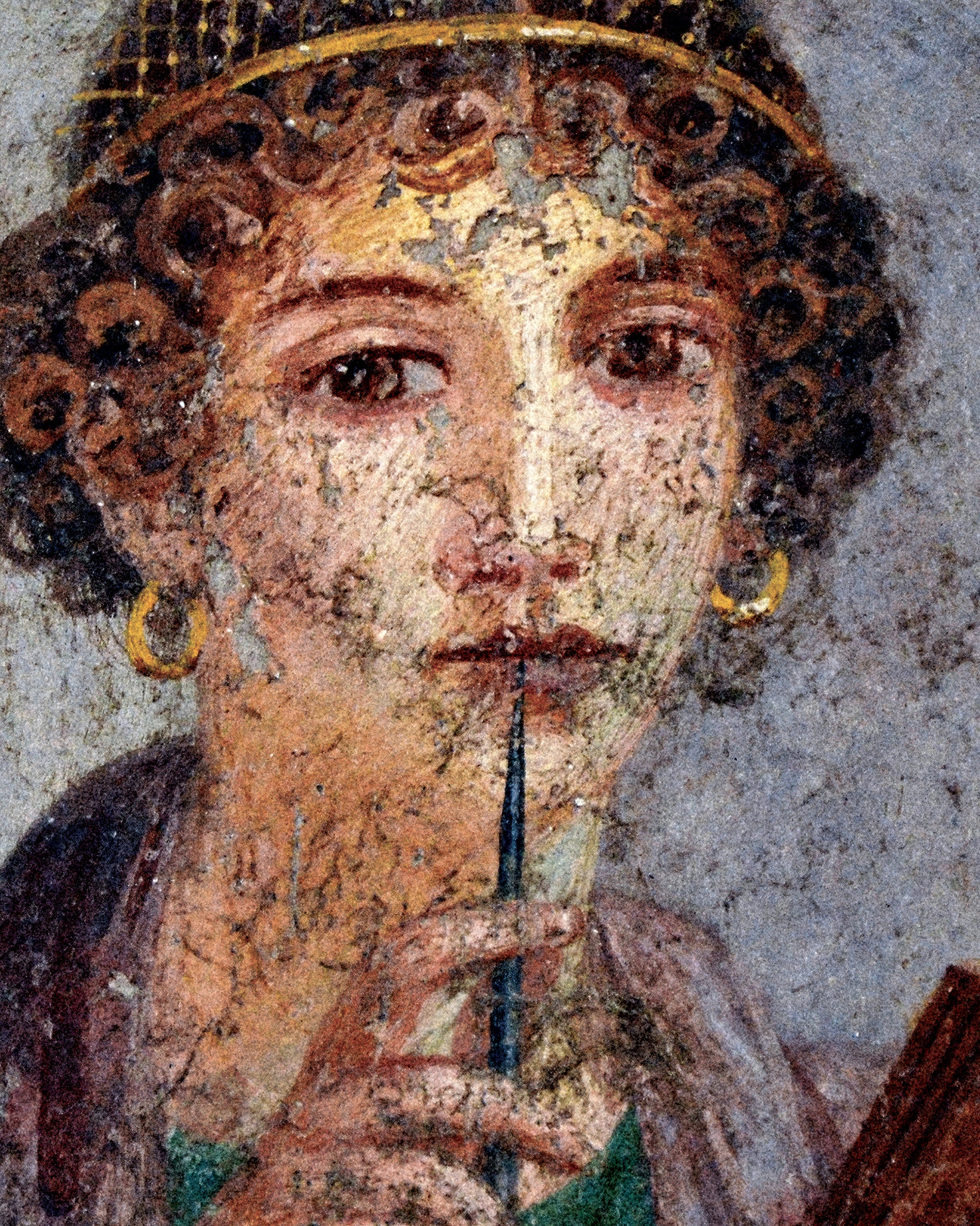 Sappho Fresko Poster aus Pompeji