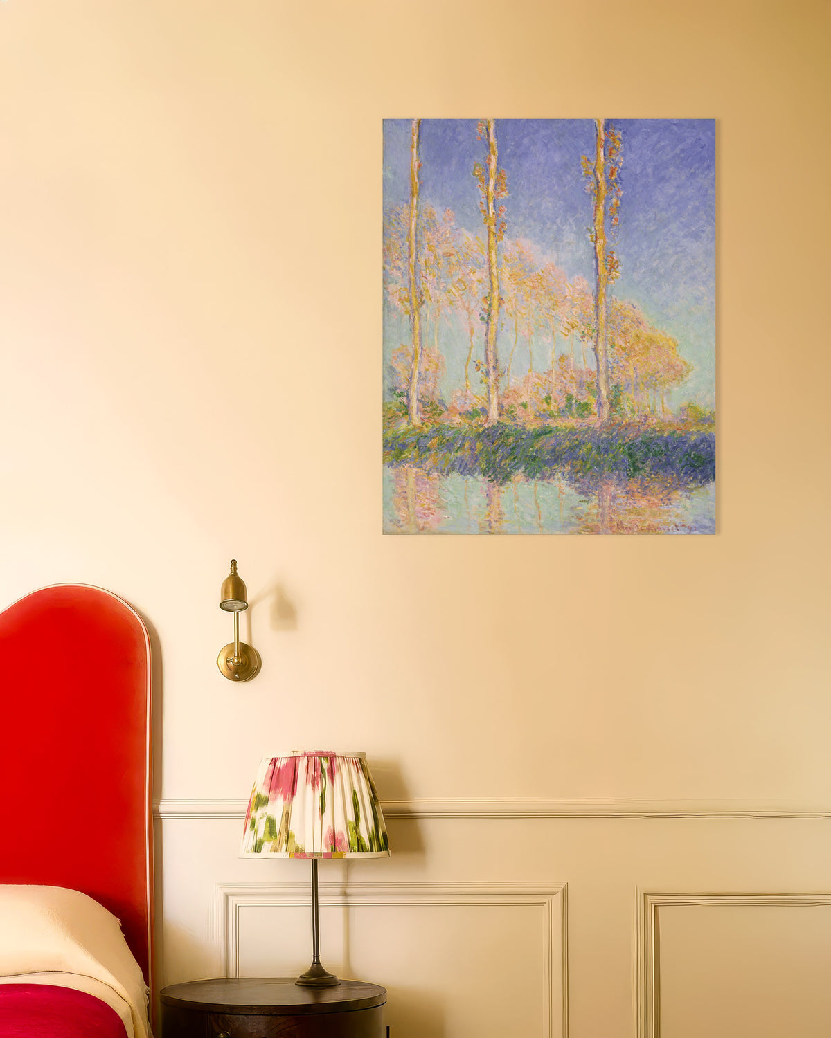 Poster Pappeln (1891) von Claude Monet