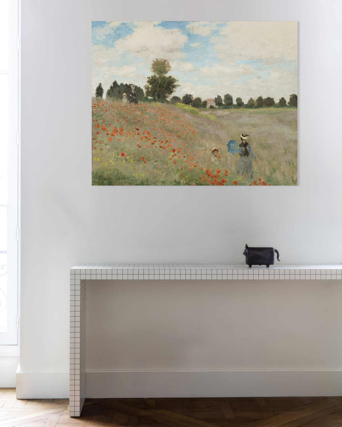 Poster Mohnfeld (1873) von Claude Monet