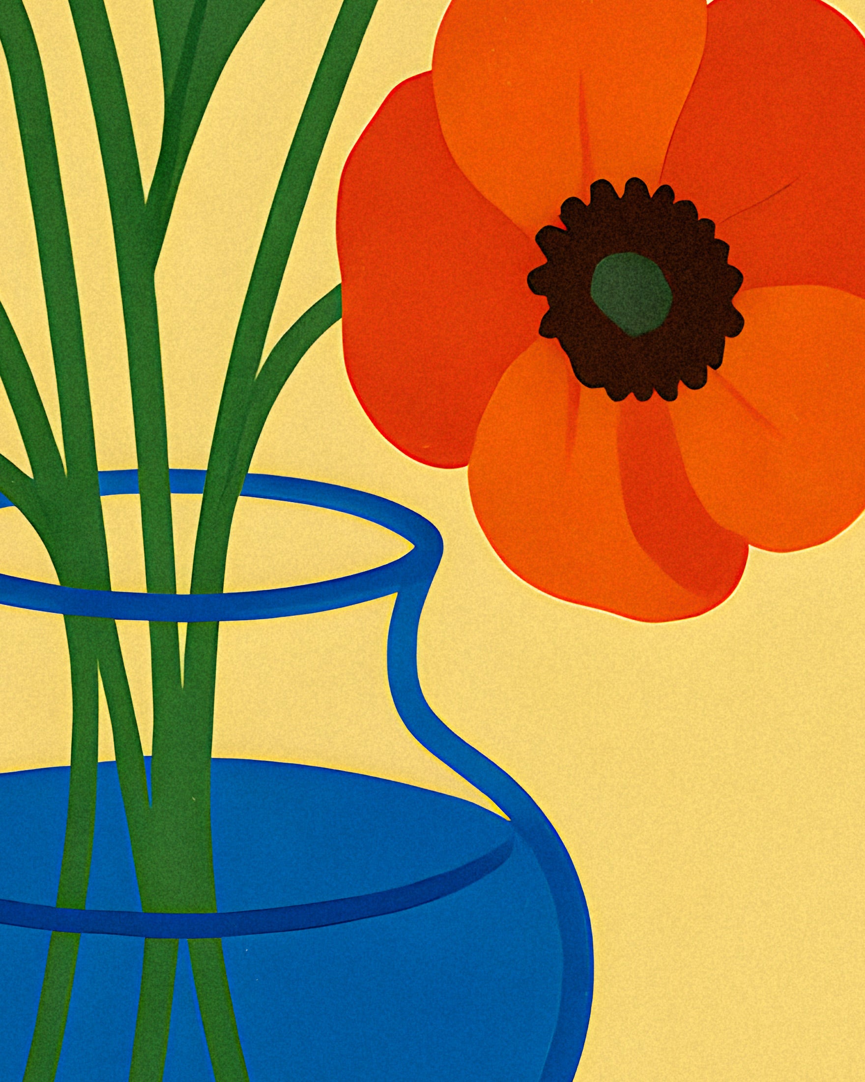 Rote Mohnblumen Poster