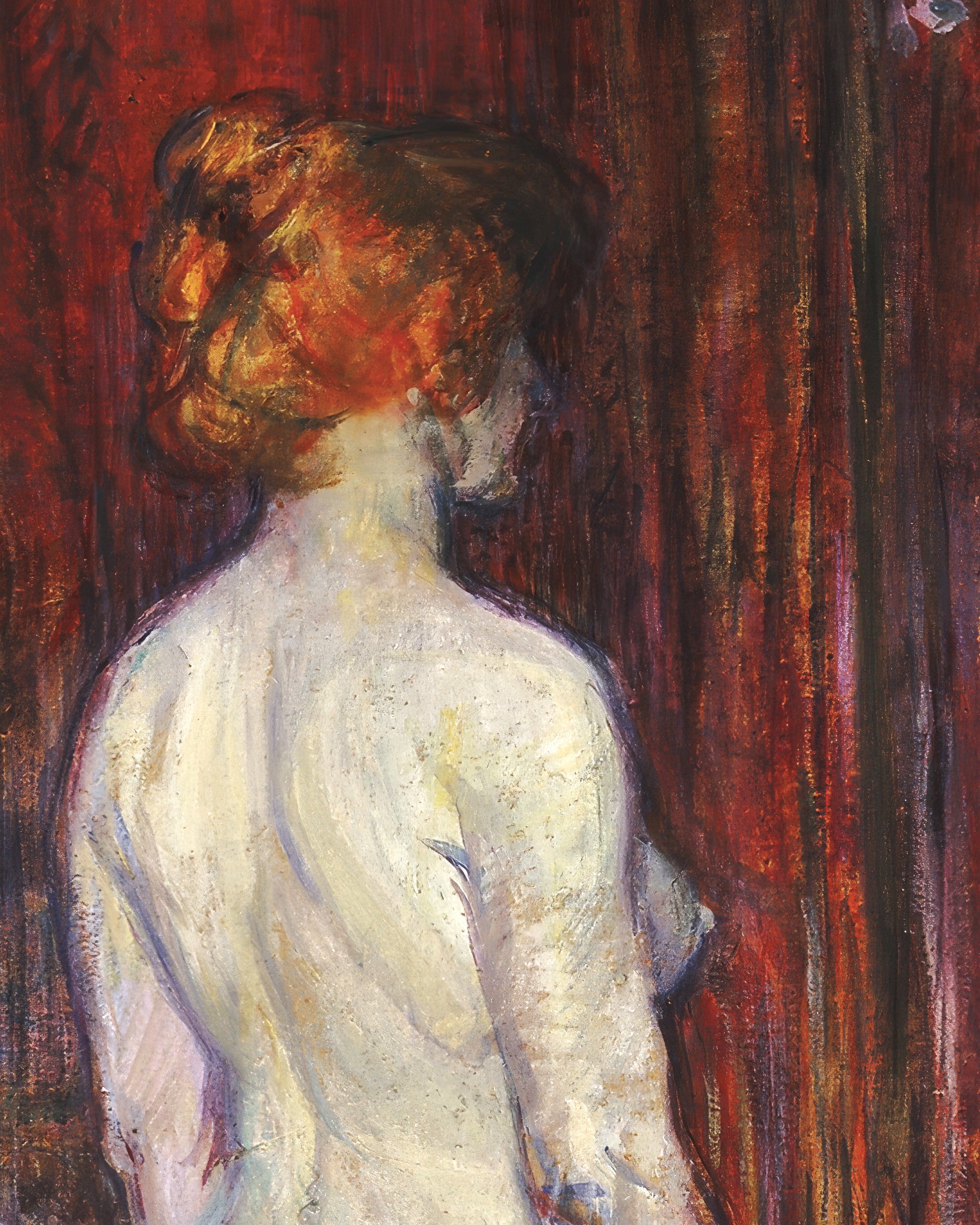 Frau vor dem Spiegel (1897) von Henri de Toulouse-Lautrec Poster