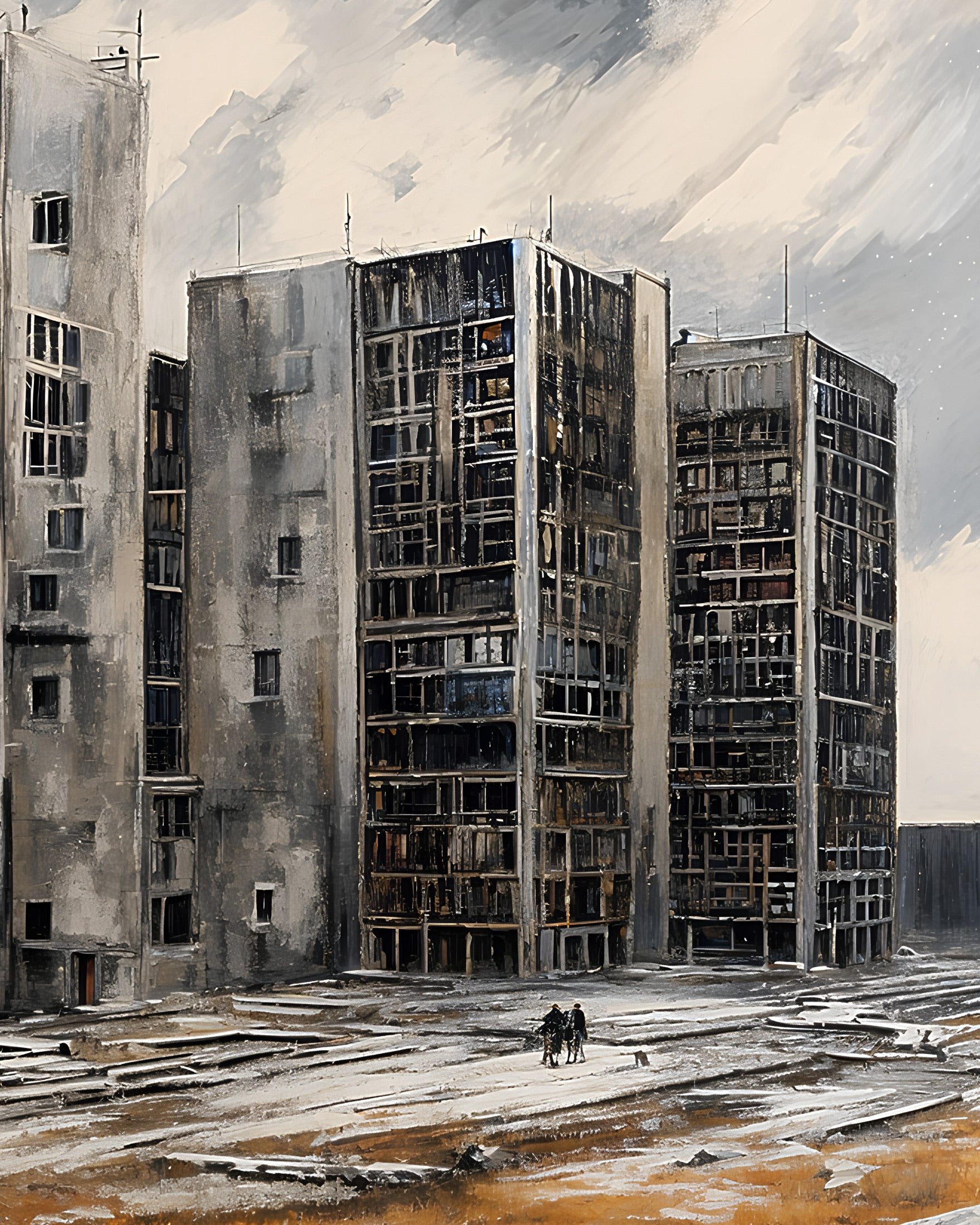 „Das ist, was sie tun“ – Ukraine – Die Ruinen – poster