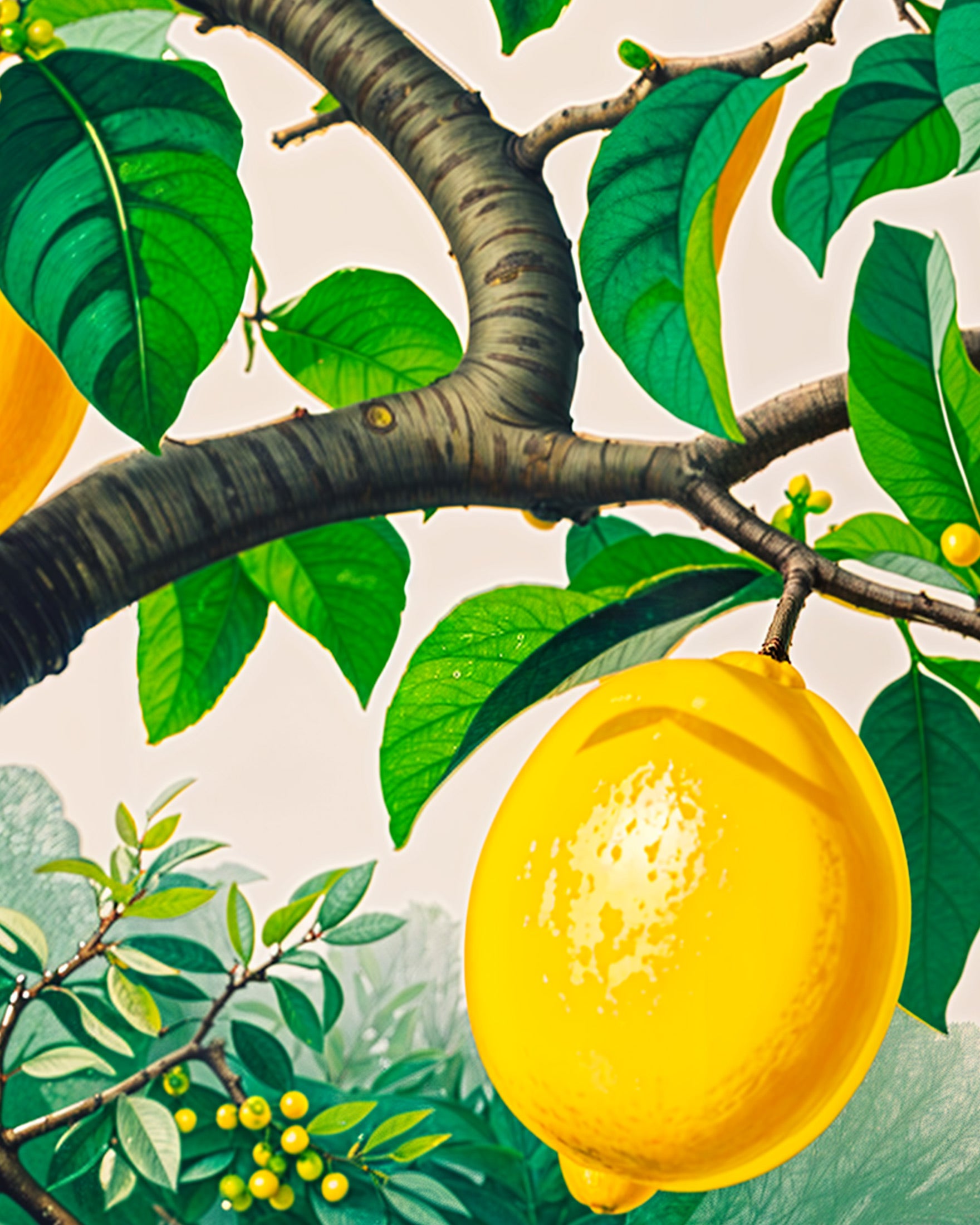 Zitronen von Sorrento - Amalfiküste - Poster