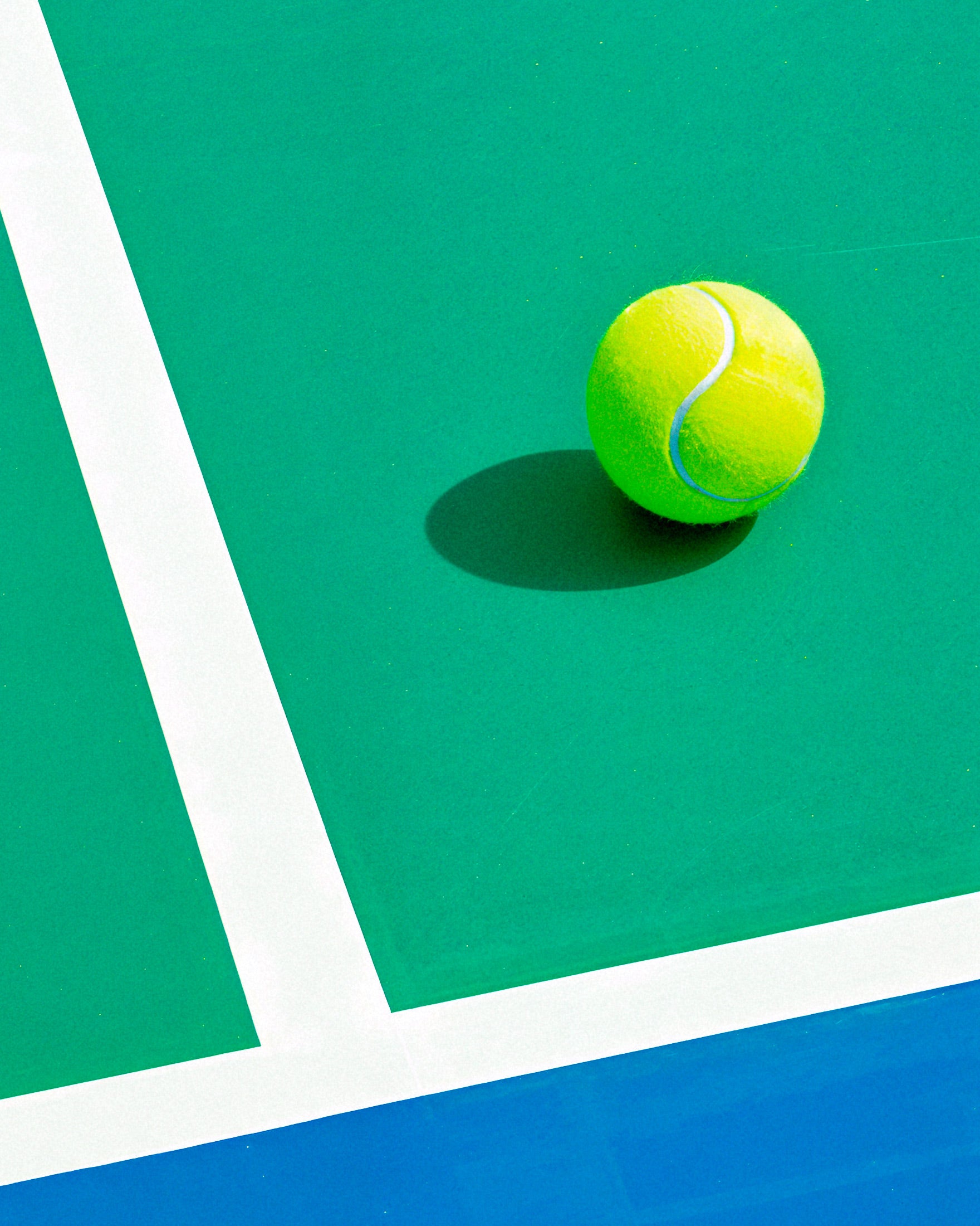 Tennis Poster, Ball und Platz