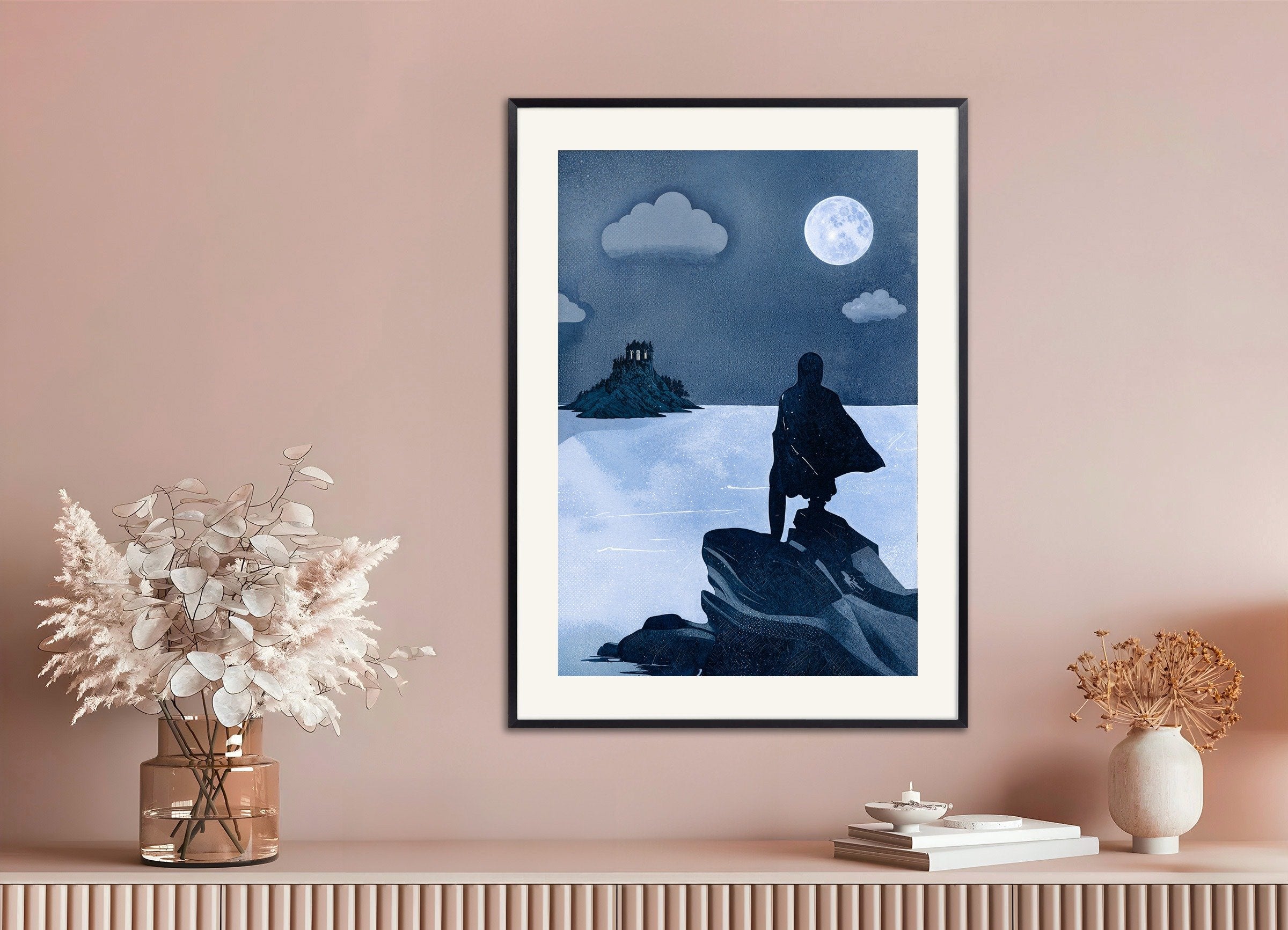 Poster of The Count of Monte Cristo Book Poster, with metal frame