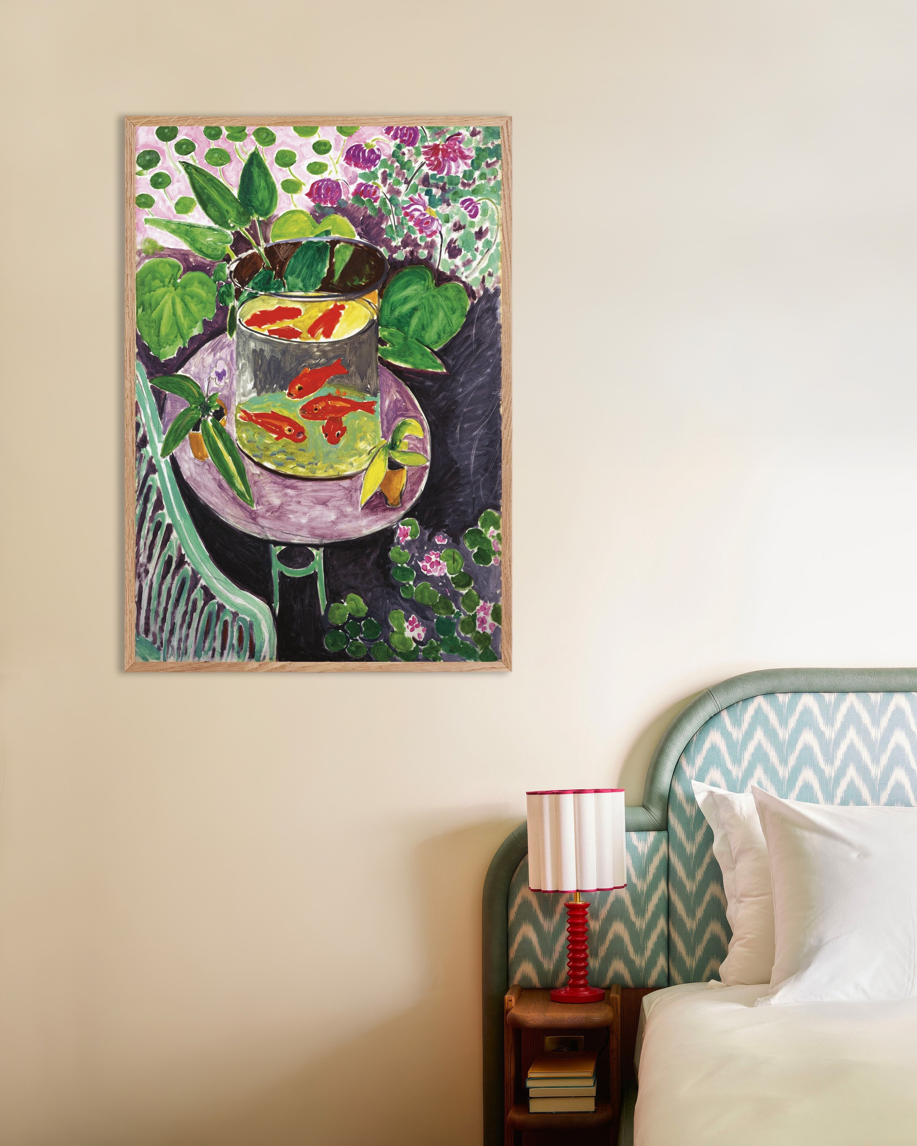 Poster of The goldfish (1912) by Henri Matisse - Poster, with natural wooden frame