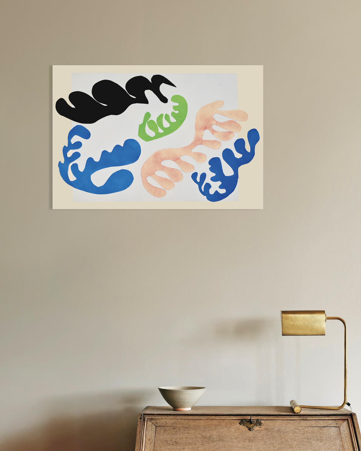 Poster Die Lagune in Blau und Koralle (Jazz, 1947) von Henri Matisse