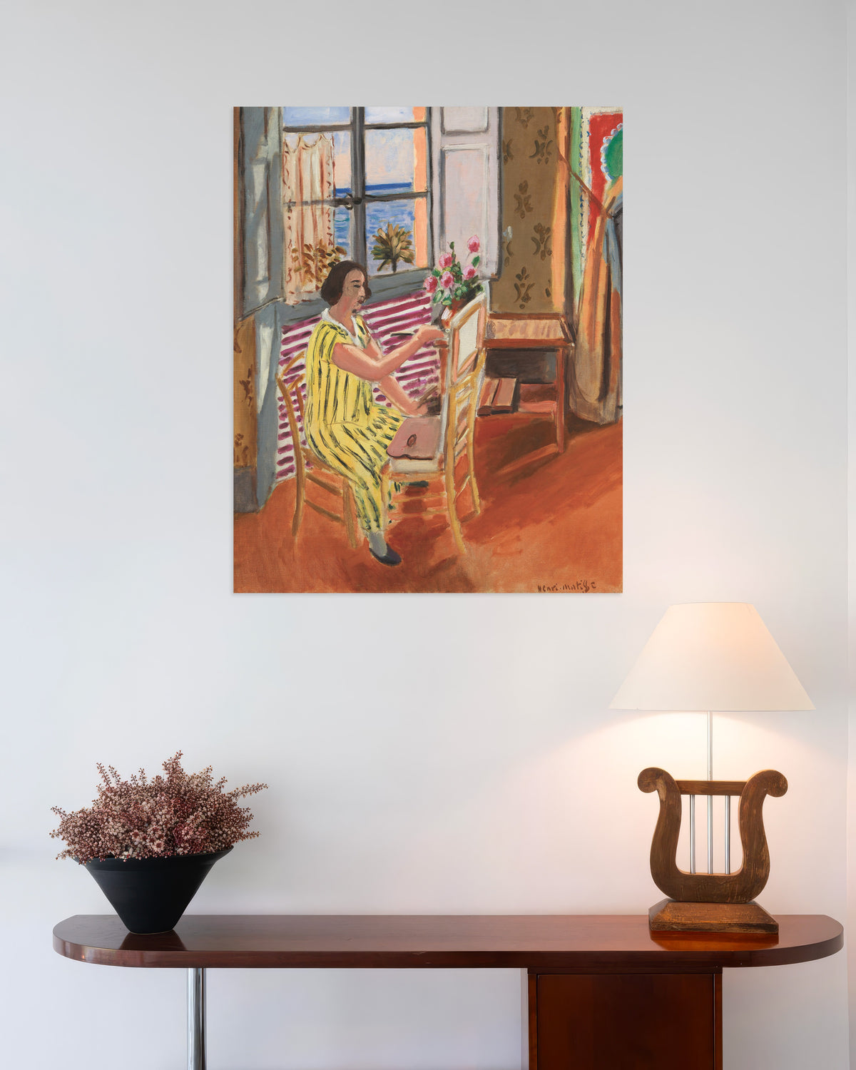 Poster Die Morgensitzung (1924) von Henri Matisse