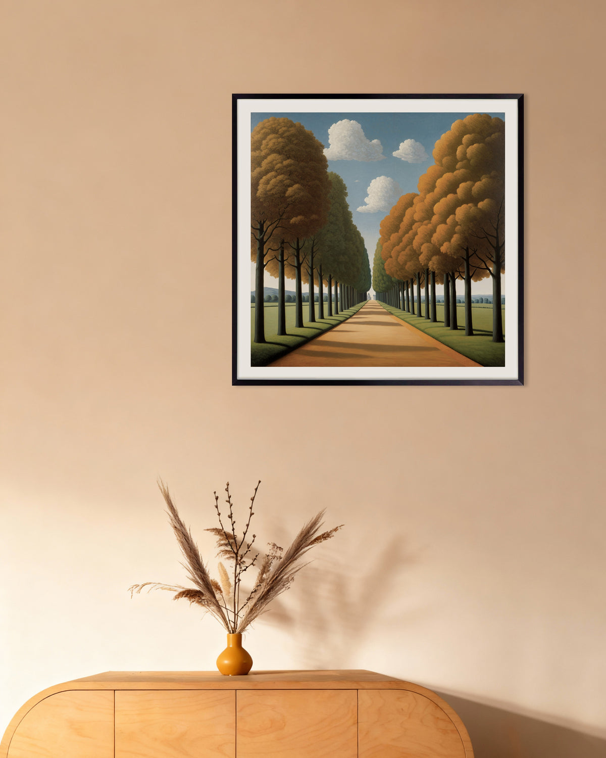 Poster Der Weg in die Ewigkeit im schwarzen Metallrahmen