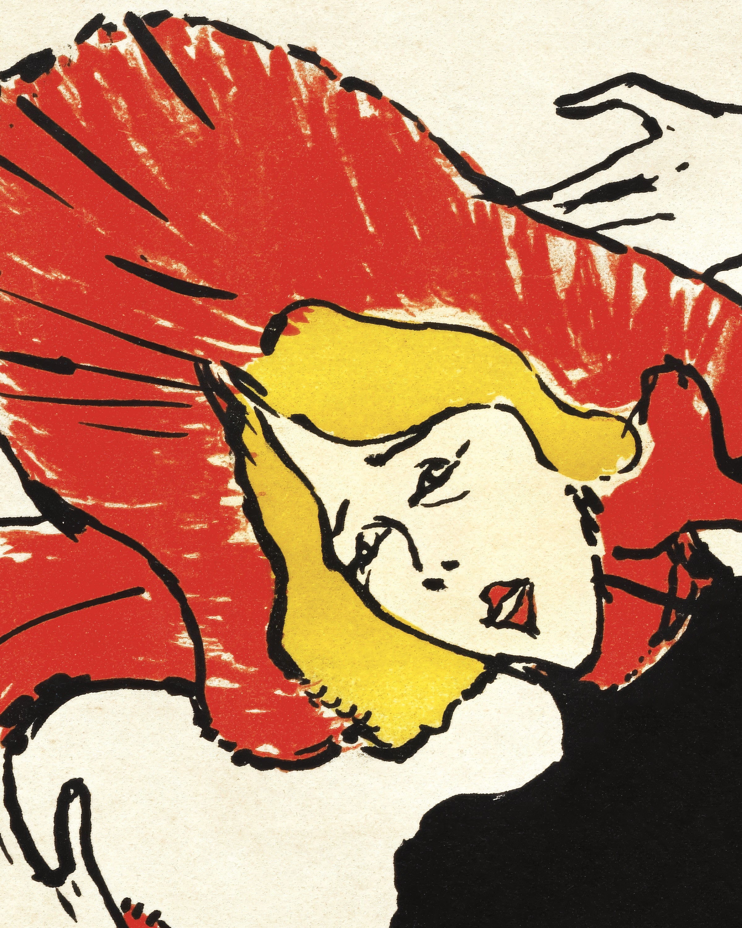 Jane Avril (1899) von Henri de Toulouse-Lautrec Poster