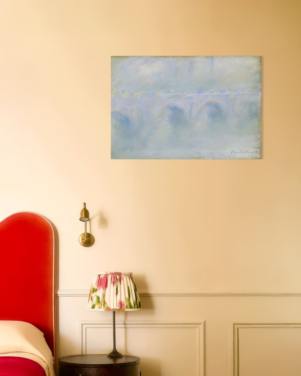Poster Waterloo Bridge (1901) von Claude Monet
