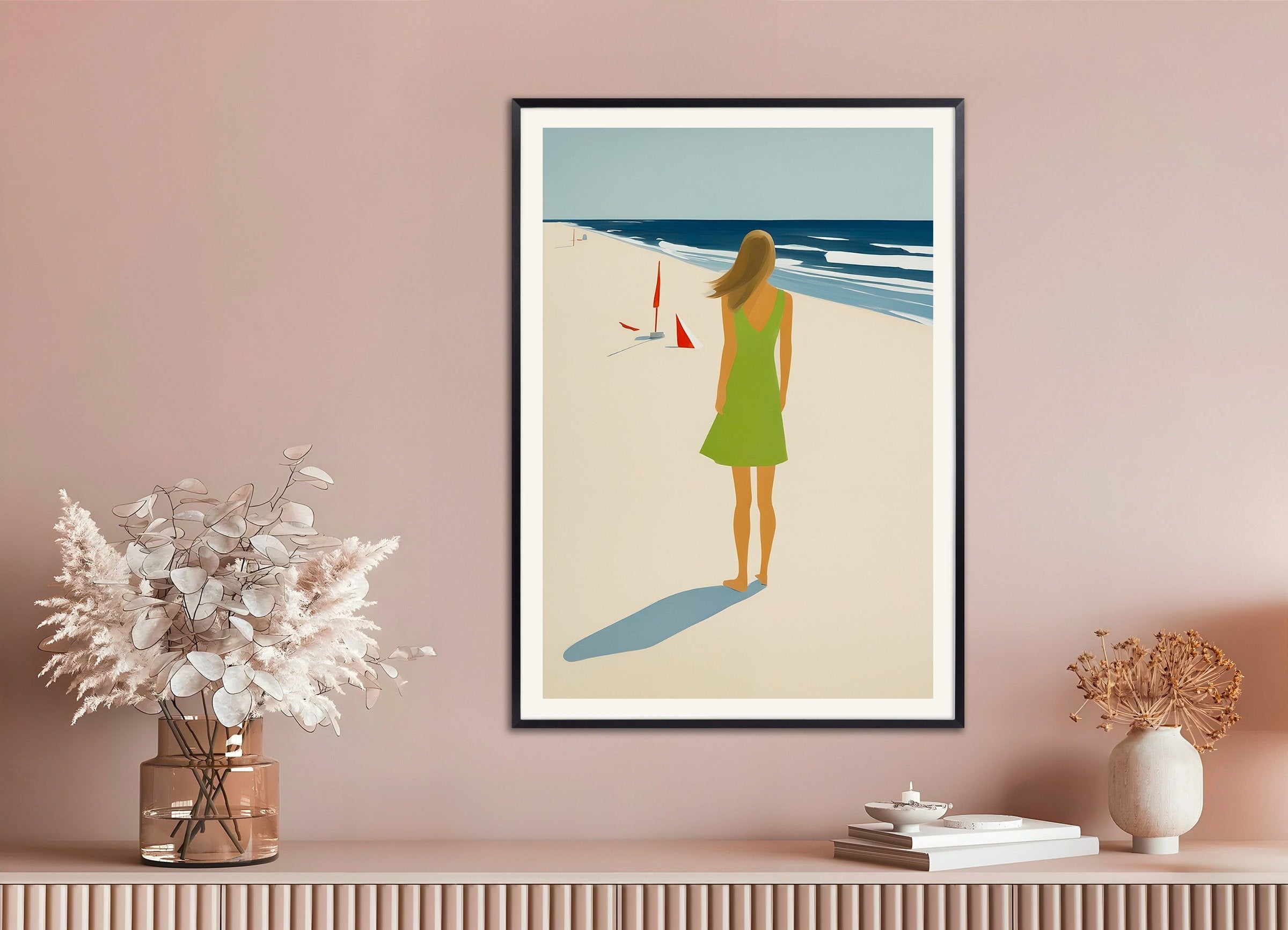 Poster of We'll Have Our Summer - Beach Breeze Art Print, with metal frame