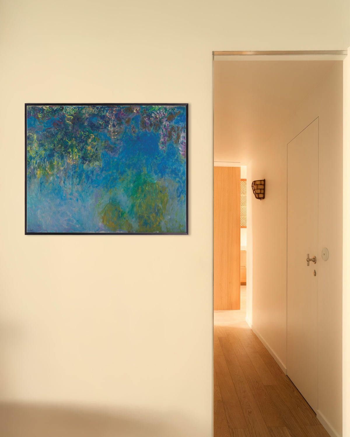 Poster Glyzinien (um 1925) von Claude Monet mit Metallrahmen