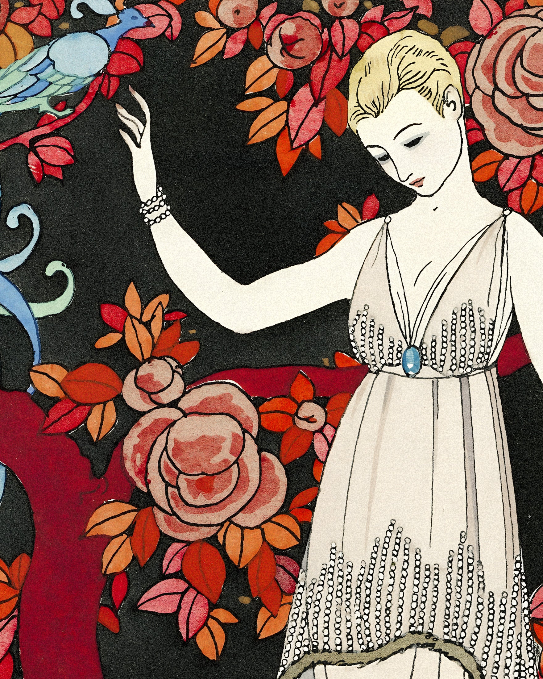 "L'Arbre de Science" von Georges Barbier (1914) - Art Deco Poster
