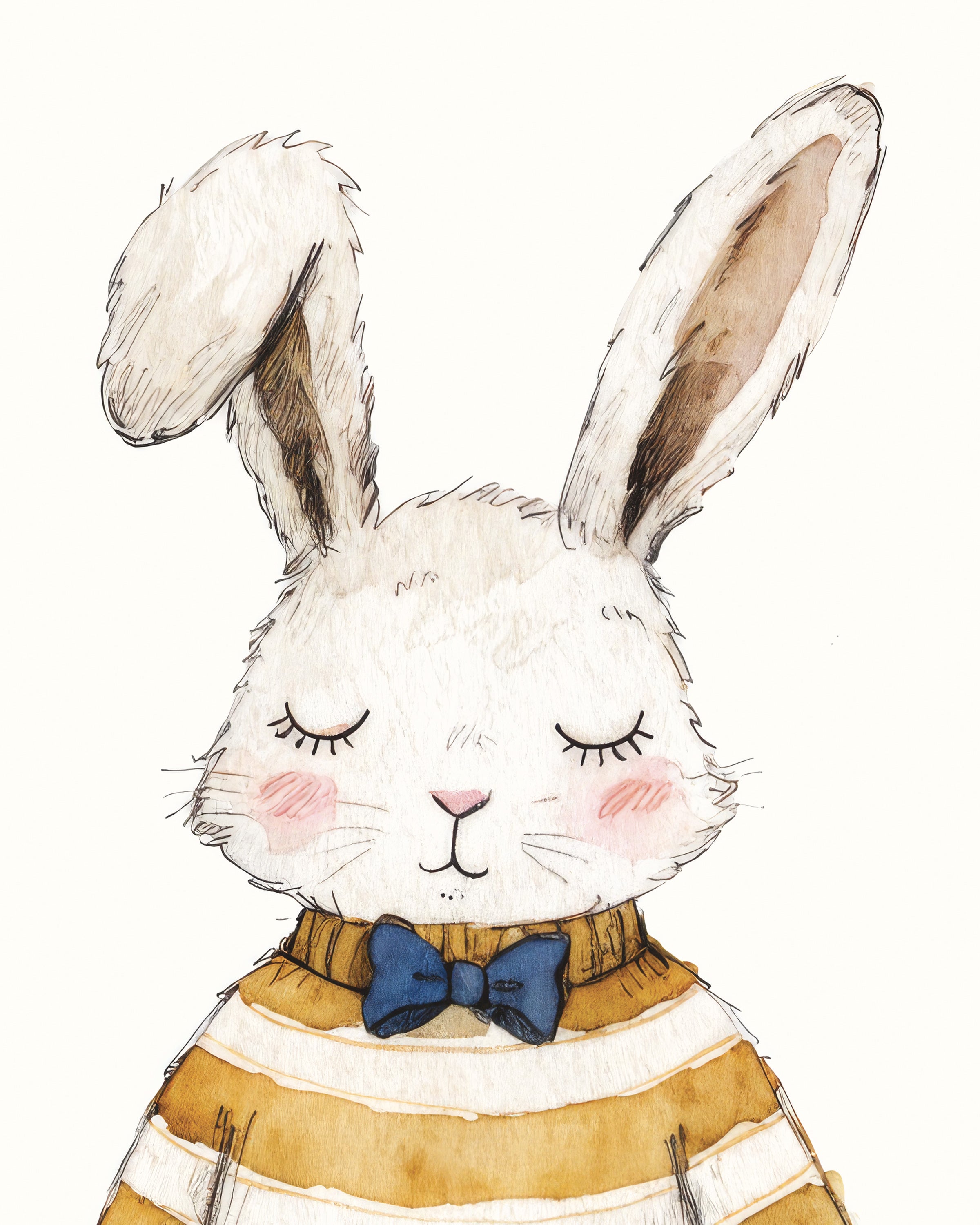 Osterhase mit Korb Plakat - Poster